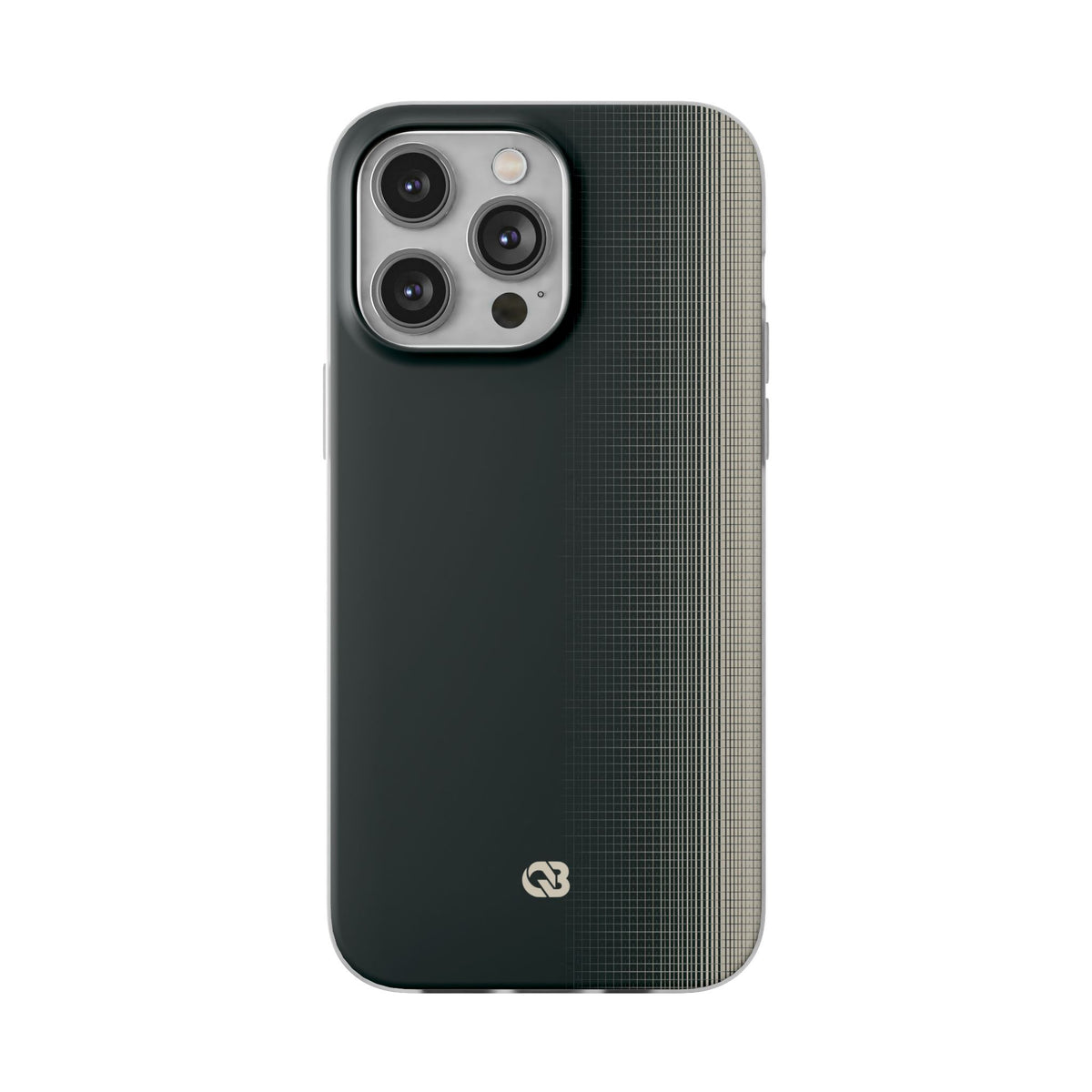 Grey Lite Phone Case for iPhone - Charcoal Tech Grid