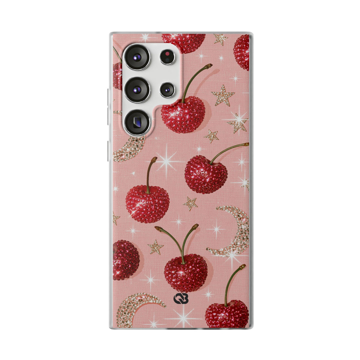Bedazzled Ruby Cherries · Lite Phone Case for Samsung · Pink