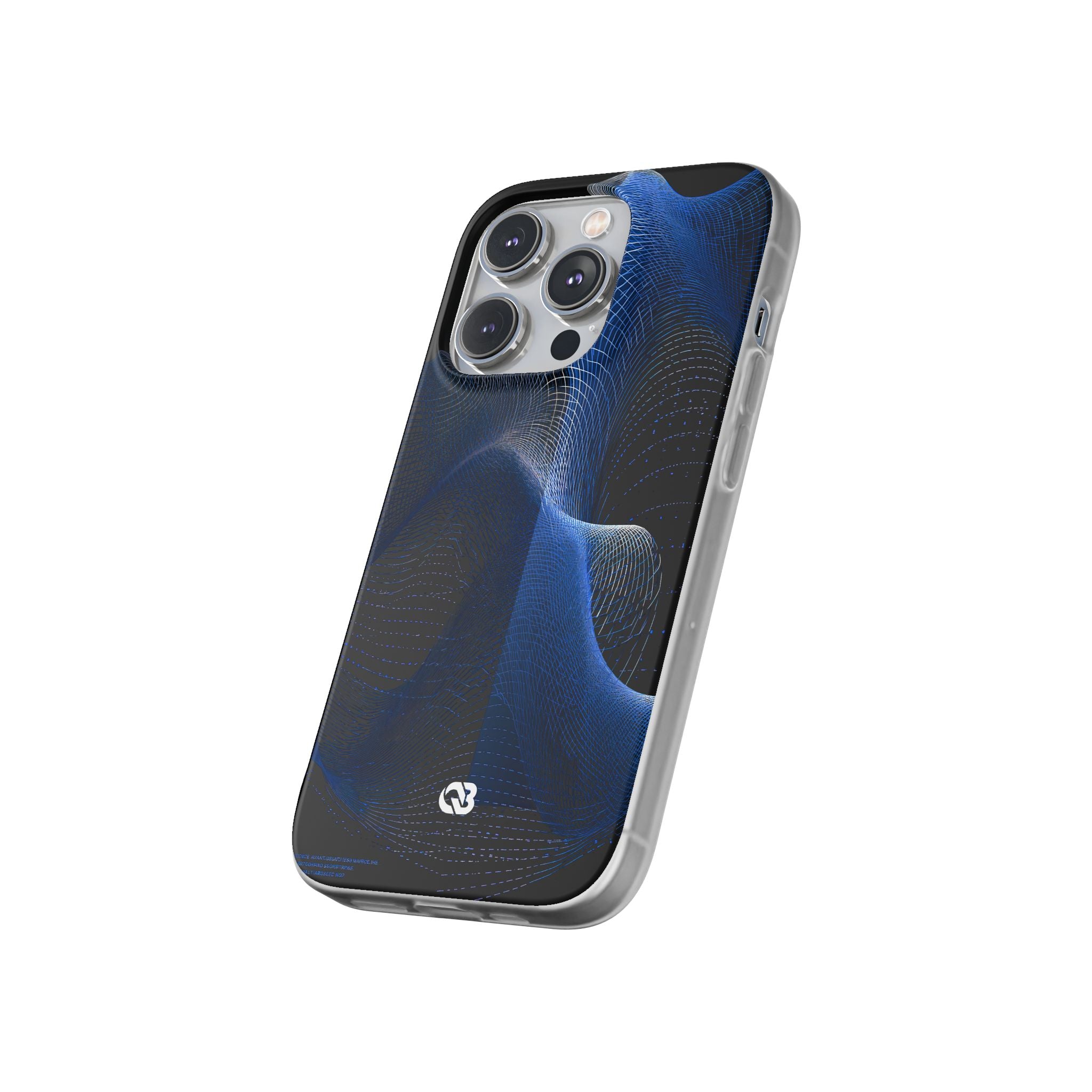 Blue Lite Phone Case for iPhone - Electric Blue Flux