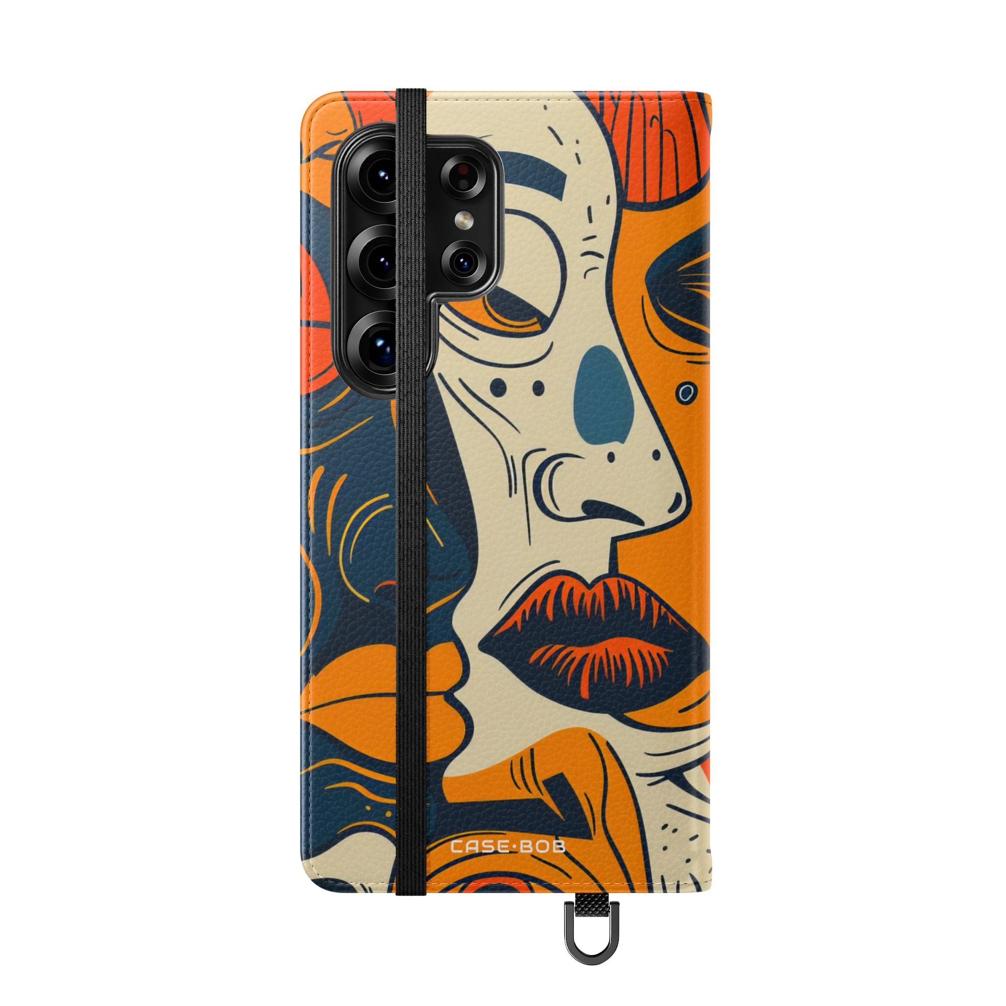 Overlapping Faces - Samsung S25 Ultra Case - Portemonnee