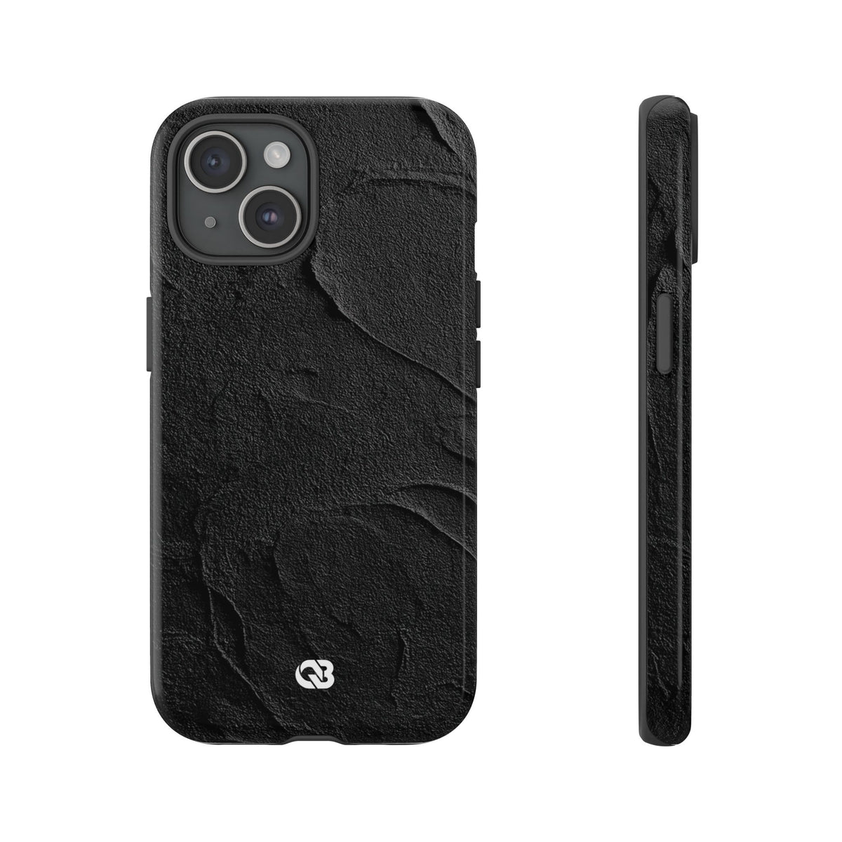Obsidian Stucco Relief · Tough Phone Case for iPhone · Black