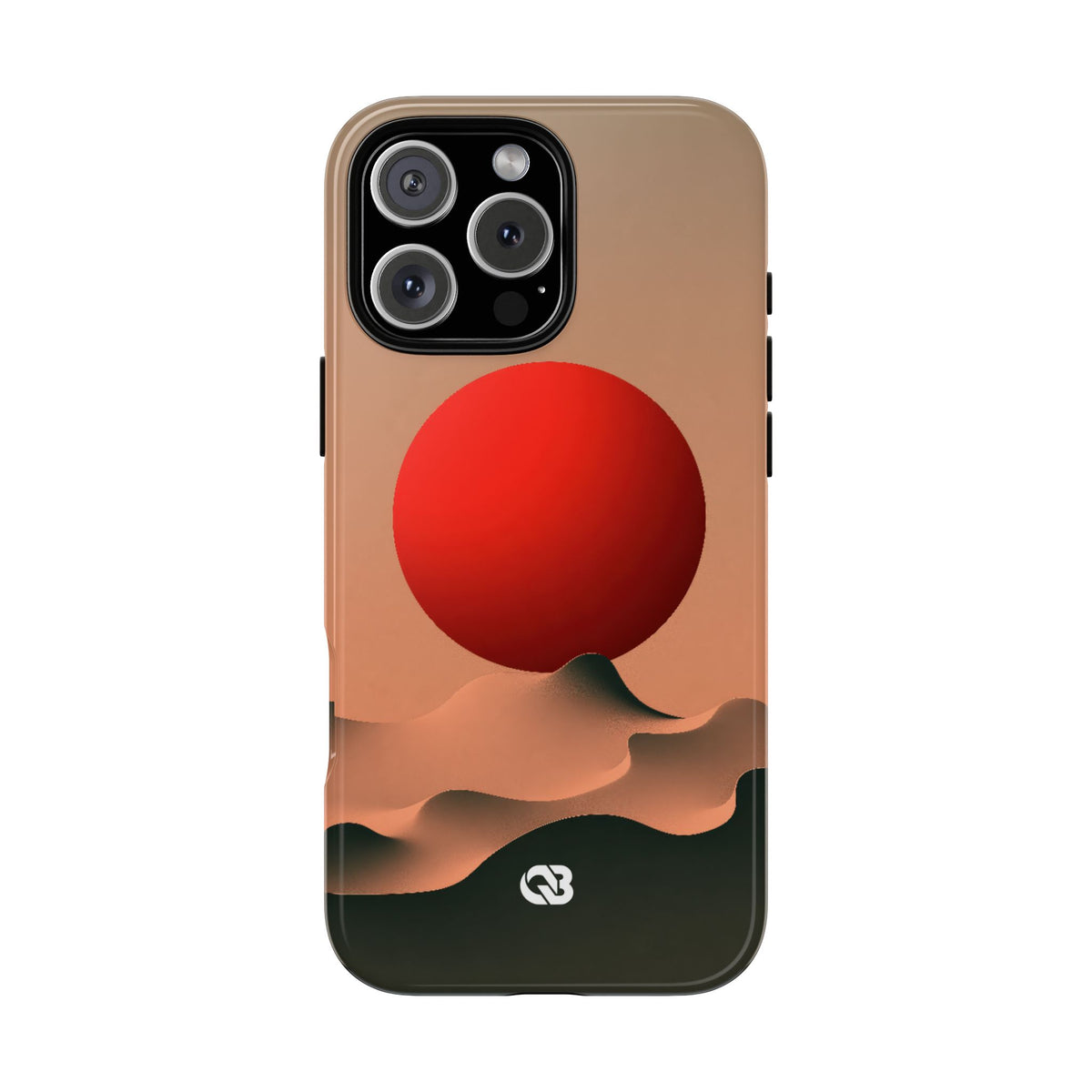 Crimson Sol Ridge · Tough Phone Case for iPhone · Red