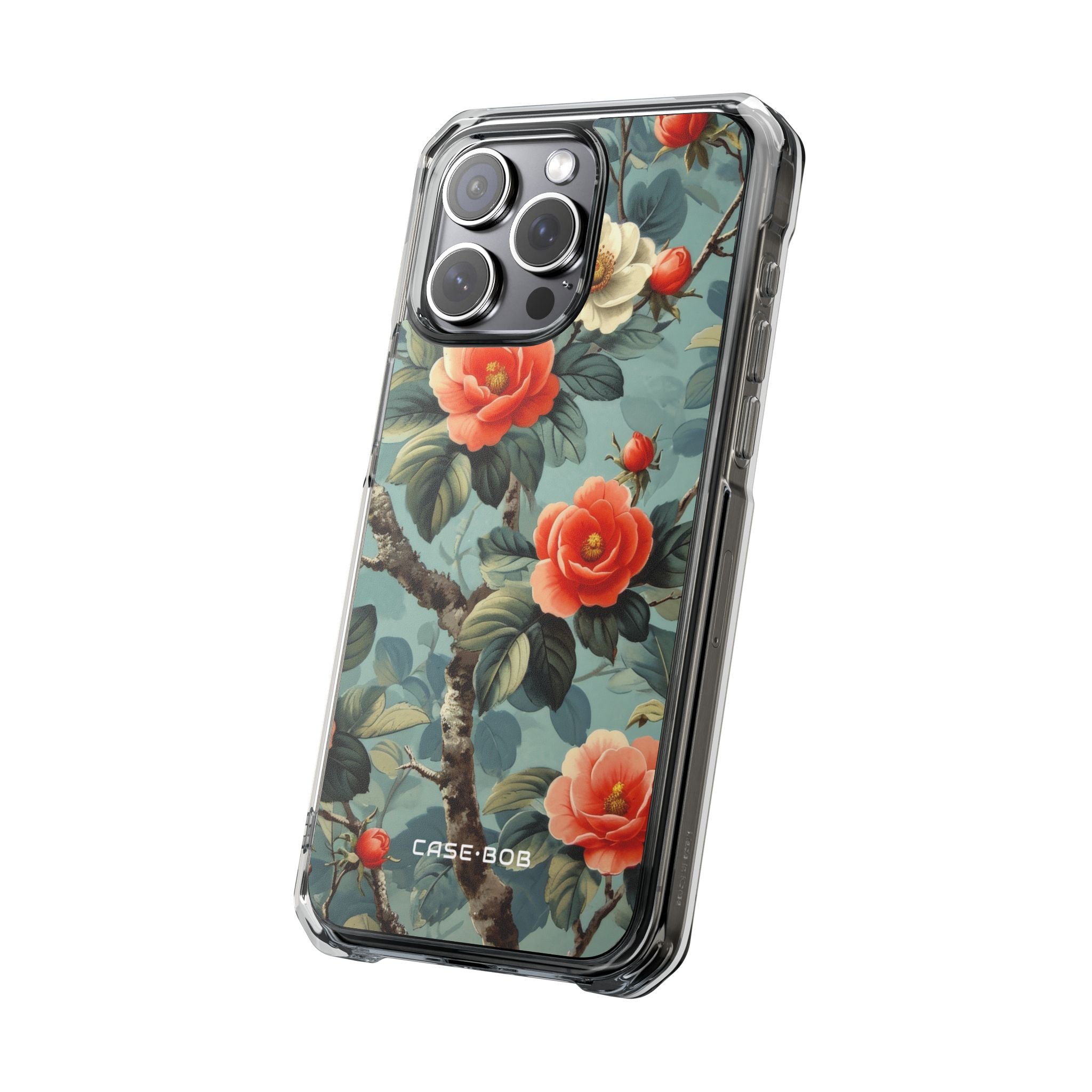 Coral Bloom iPhone 15 Pro Max Cover - Impact