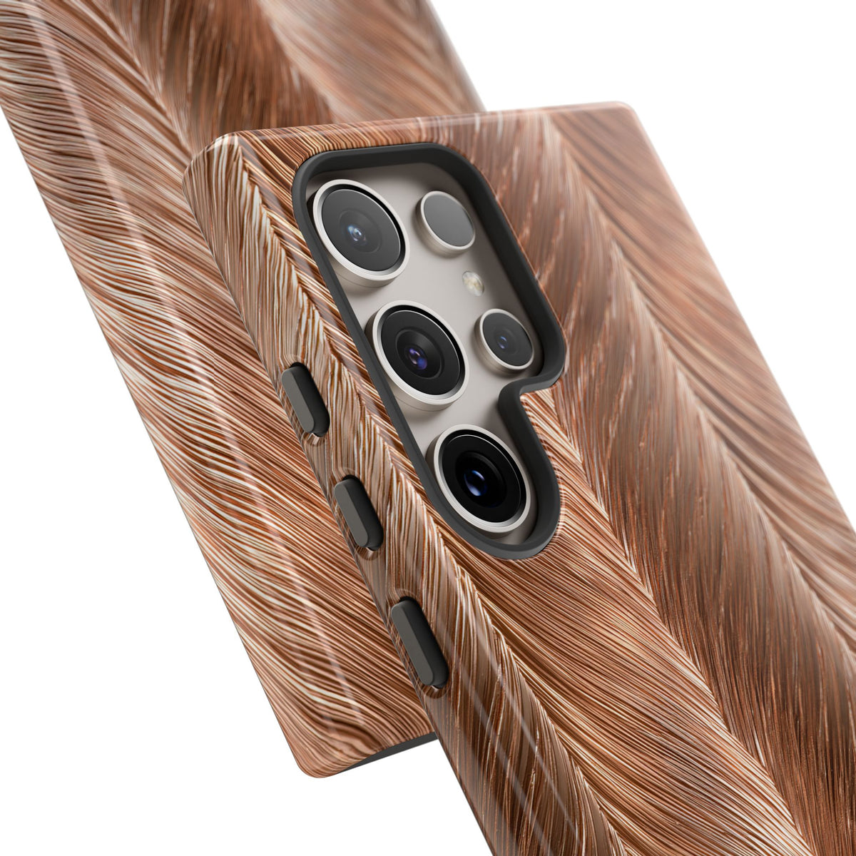 Rose Gold Weave · Tough Phone Case for Samsung · Brown
