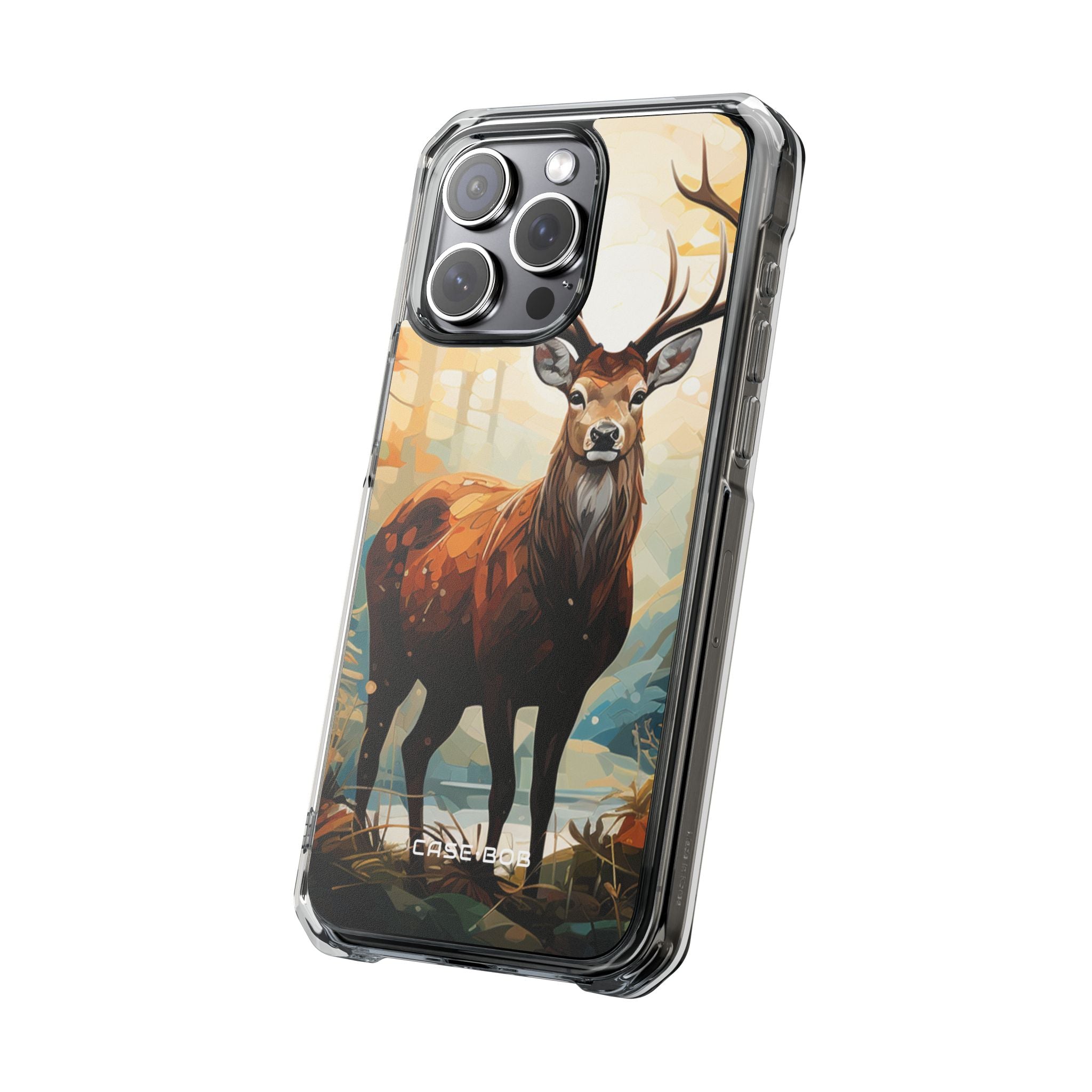 Glowing Stag iPhone 15 Pro Max Case - Impact - CASE•BOB