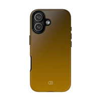 Gold Tough Phone Case for iPhone - Scorched Gold Haze