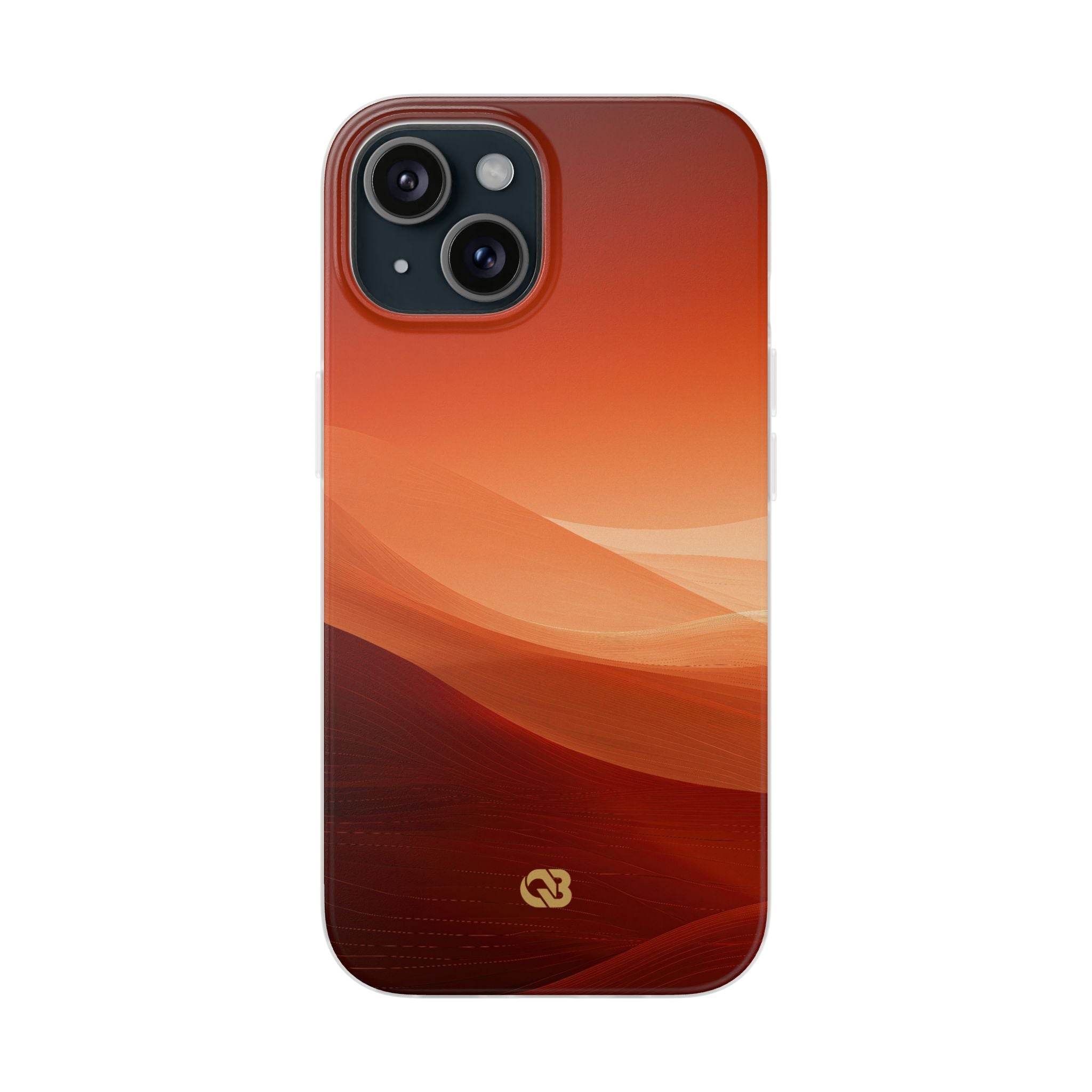 Orange Lite Phone Case for iPhone - Crimson Dune Gradient