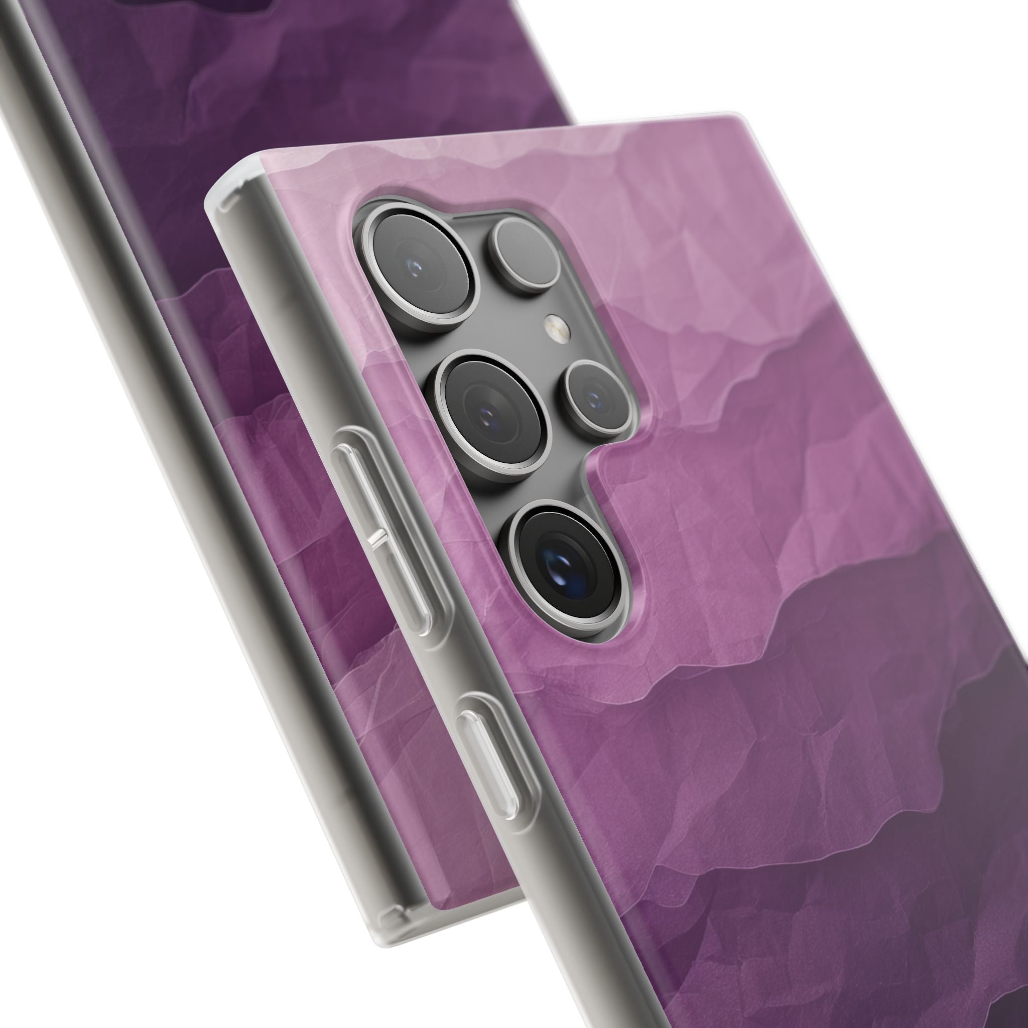 Purple Wave Layers Samsung S24 Ultra Case - Soft