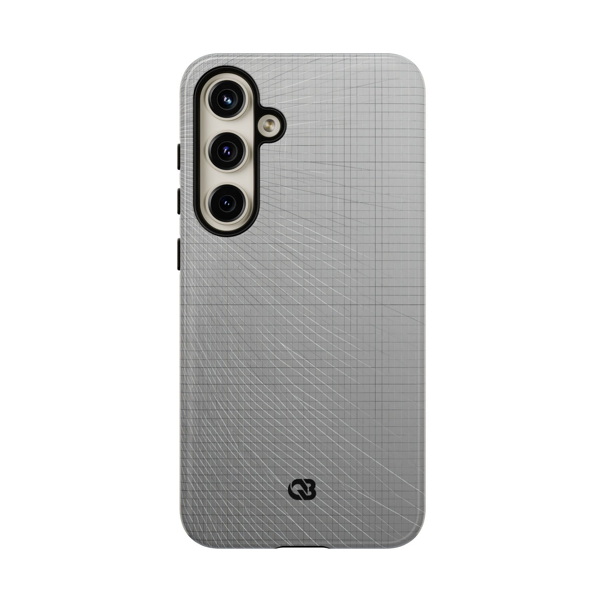 Grey Tough Phone Case for Samsung - Chrome Mesh Warp