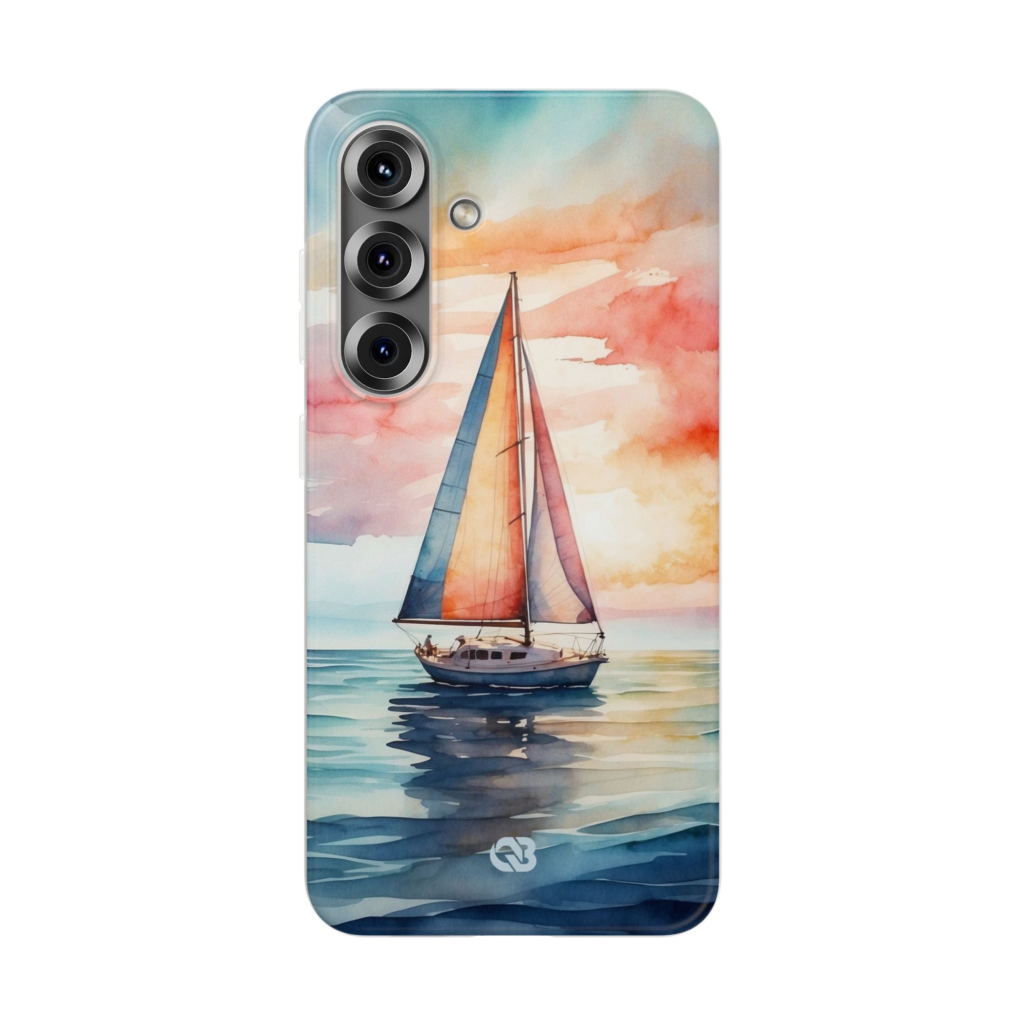 Crimson Horizon Sail · Soft Phone Case for Samsung