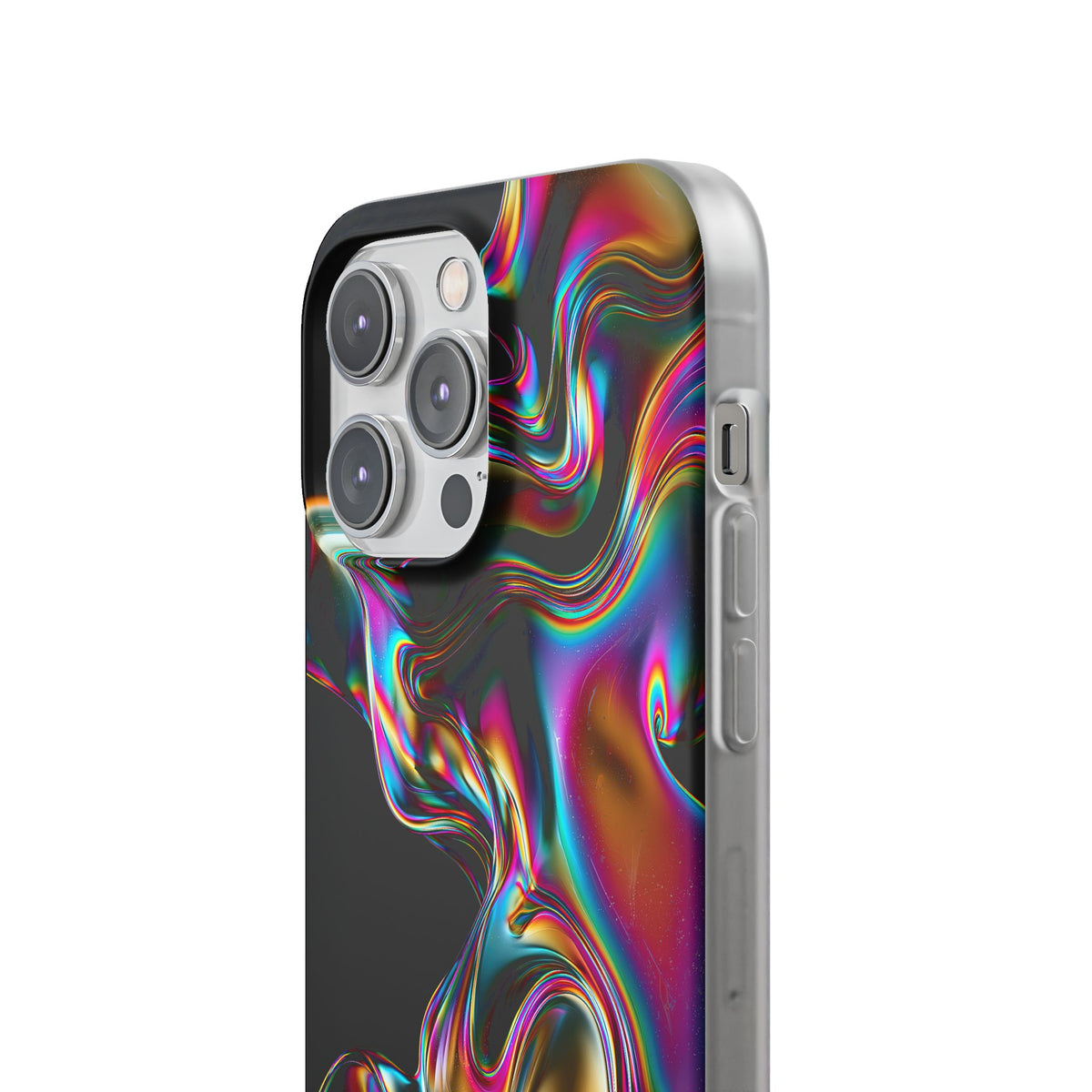 Purple Lite Phone Case for iPhone - Liquid Neon Chrome