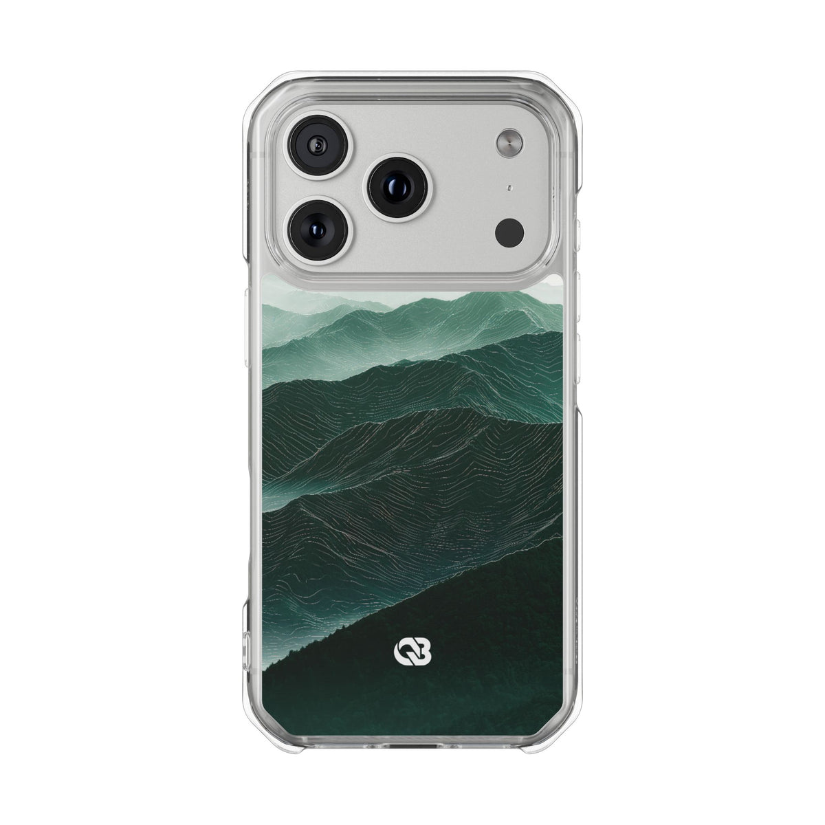 Alpine Mist · Clear Impact Magnetic Phone Case for iPhone · Green