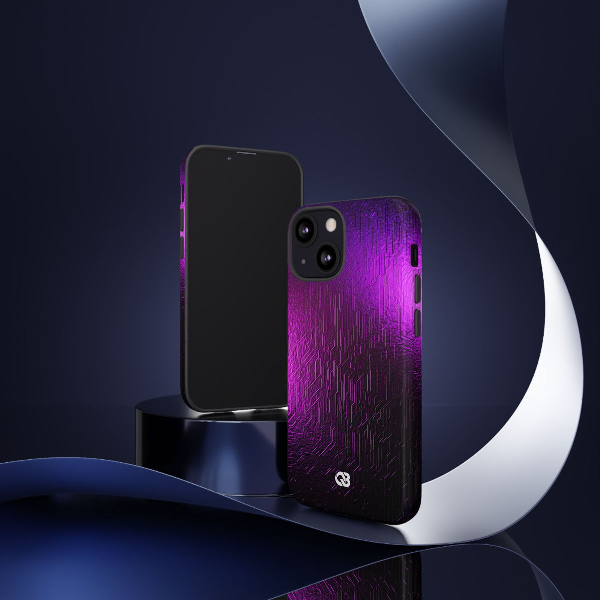 Violet Cyber Circuit · Tough Phone Case for iPhone · Purple