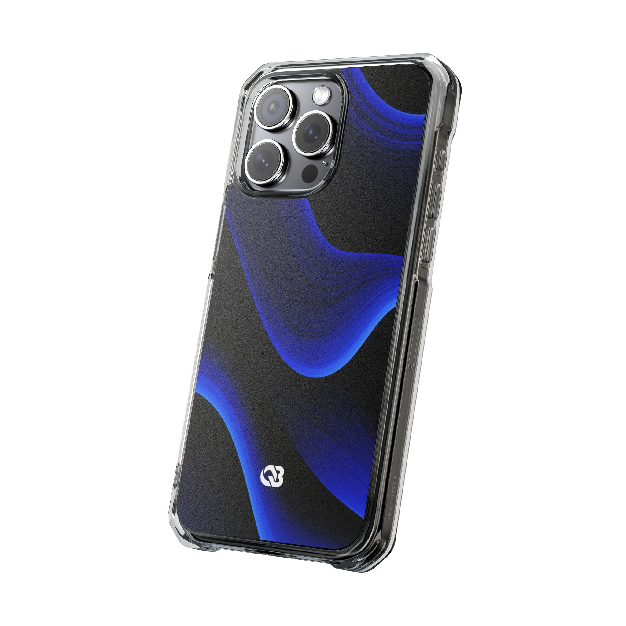 Blue Impact MagSafe Phone Case for iPhone - Electric Cobalt Flow
