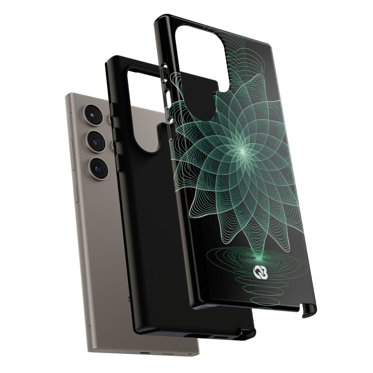 Verdant Harmonic Bloom · Tough Phone Case for Samsung · Black