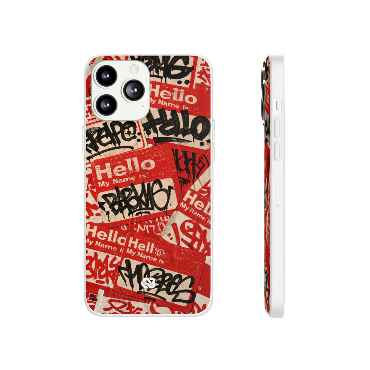 Slap Tag Collage · Lite Phone Case for iPhone · Red