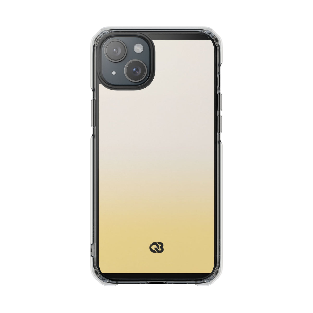 Solar Cream Ombre · Clear Impact Magnetic Phone Case for iPhone · Yellow