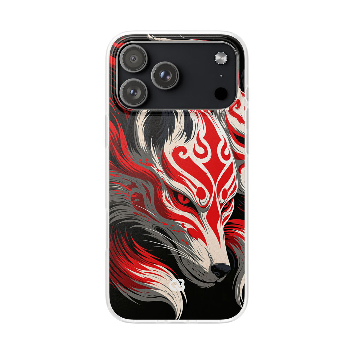 Crimson Kitsune Spirit · Lite Phone Case for iPhone · Red