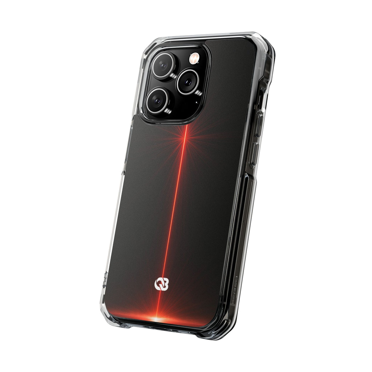 Red Impact MagSafe Phone Case for iPhone - Crimson Flare Vector