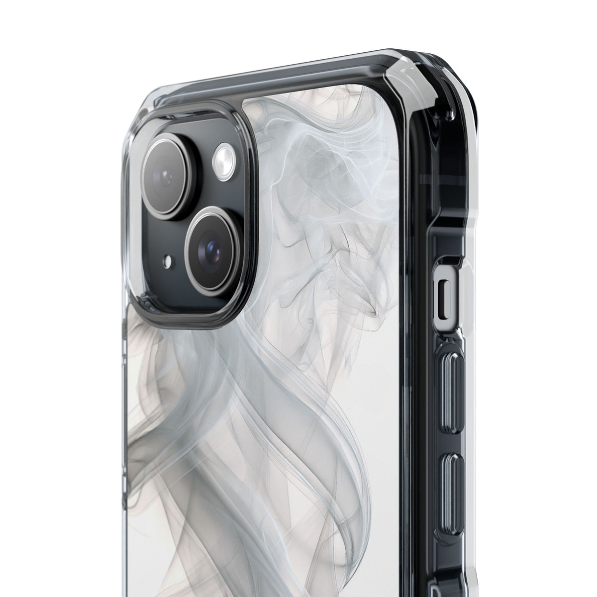 Vapor Noir · Clear Impact Magnetic Phone Case for iPhone · White