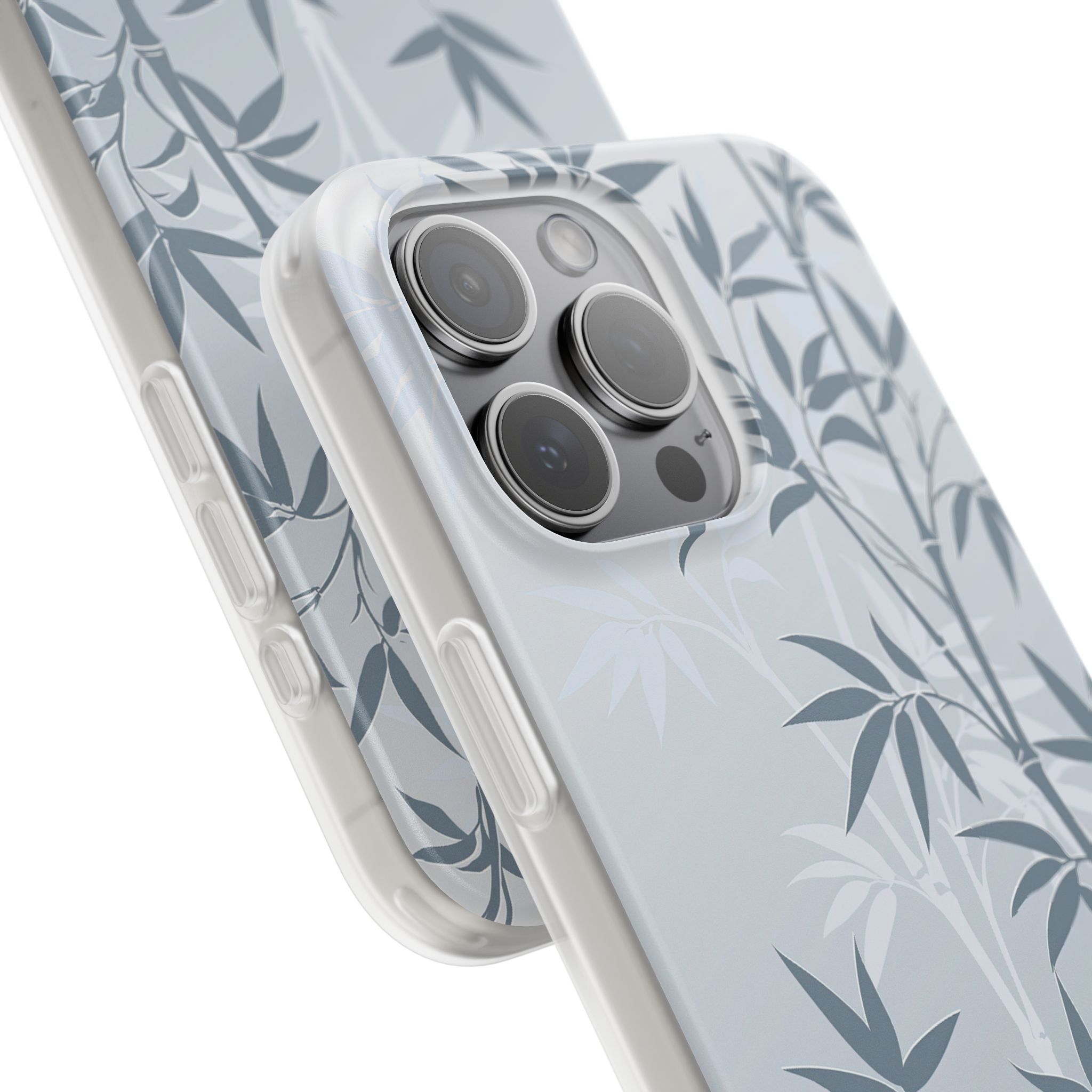 Blue Lite Phone Case for iPhone - Slate Bamboo Shadow