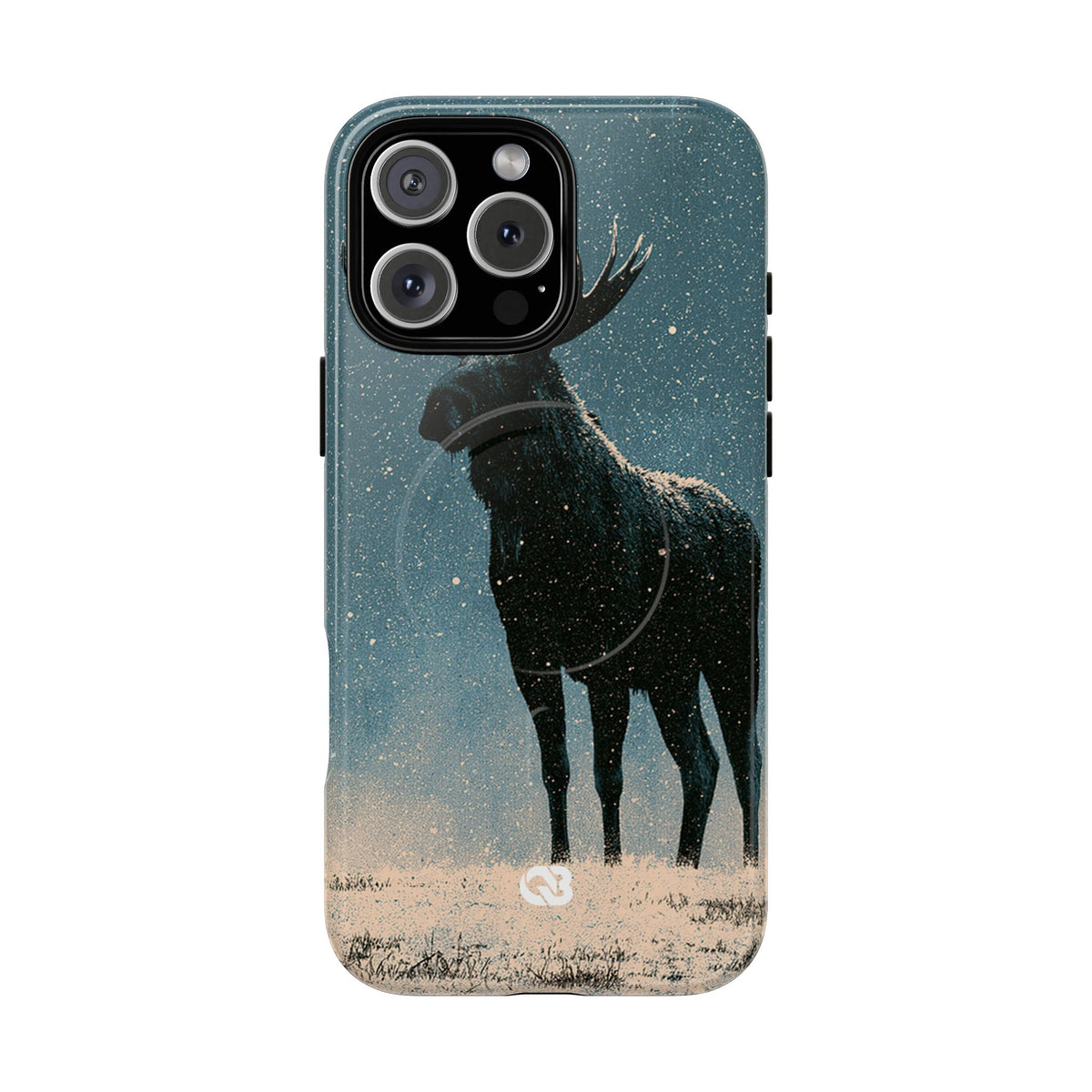 Nordic Boreal Moose · Tough 2.0 Magnetic Phone Case for iPhone · Blue