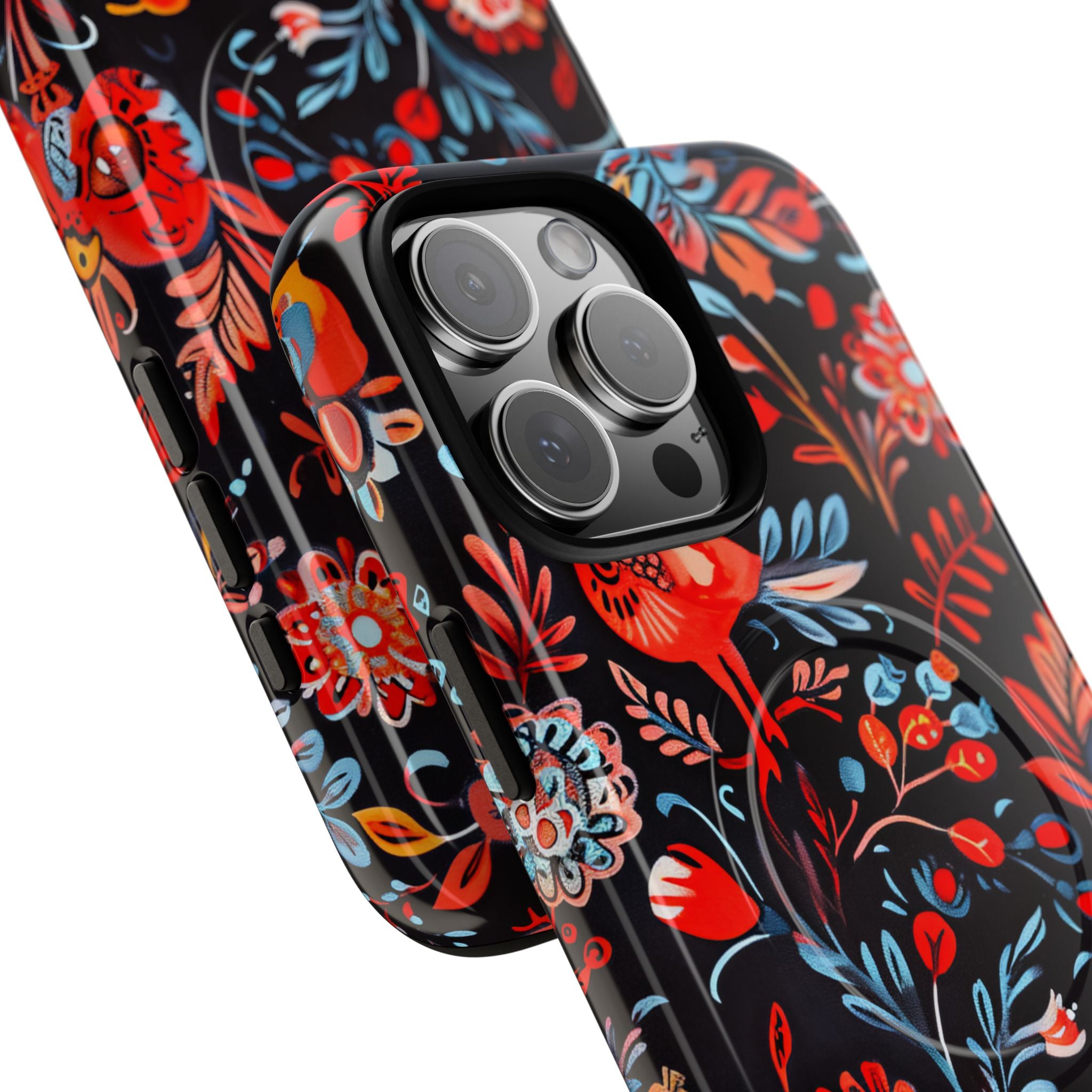 Levend vogellandschap iPhone 16 Pro Max hoesje - Tough+