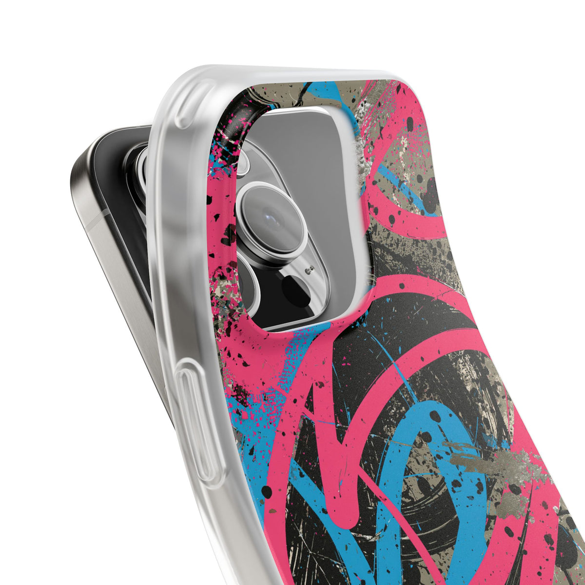 Cyber Splatter Flow · Lite Phone Case for iPhone · Pink