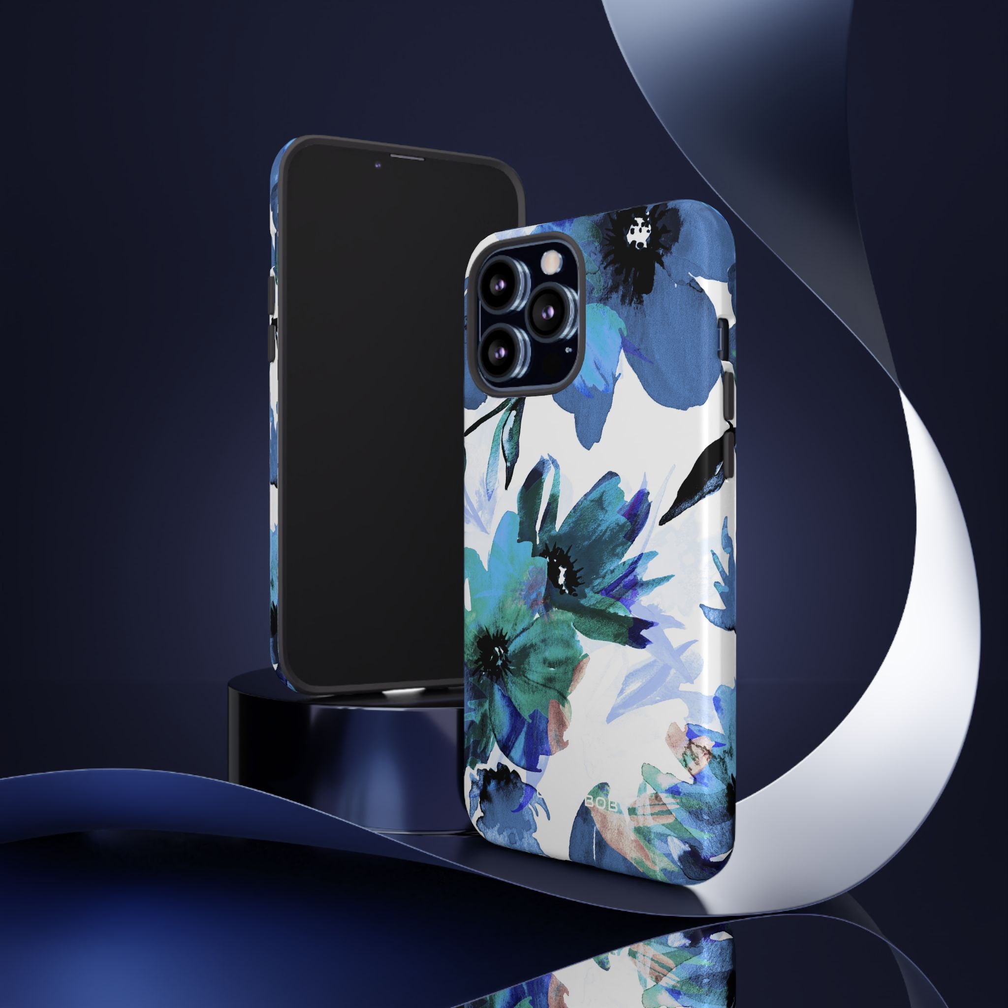Blue Blossom Radiance iPhone 13 Pro Max Case - Tough