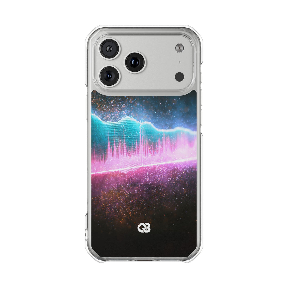 Digital Frequency · Clear Impact Magnetic Phone Case for iPhone · Pink