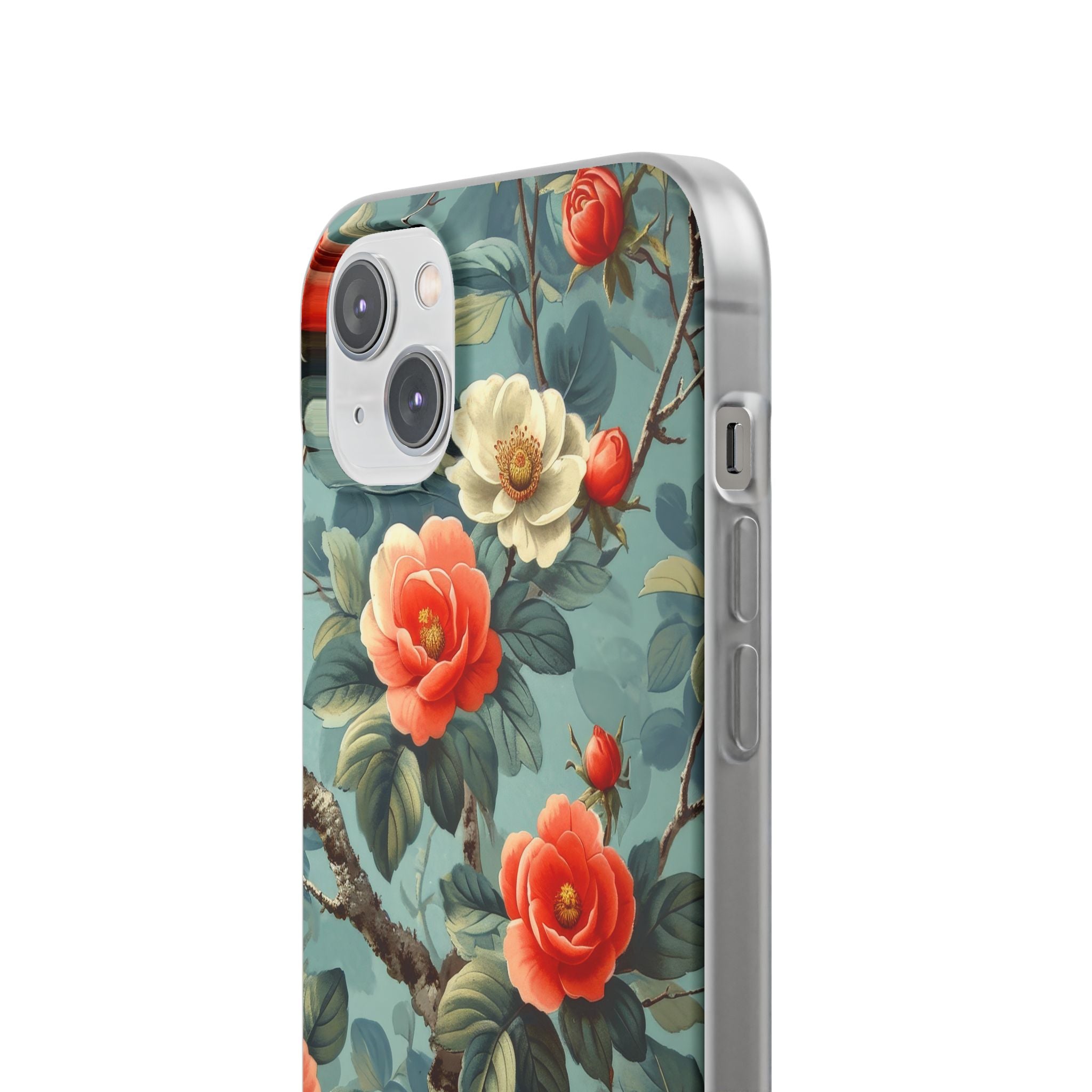 Coral Bloom iPhone 14 Plus Case - Soft