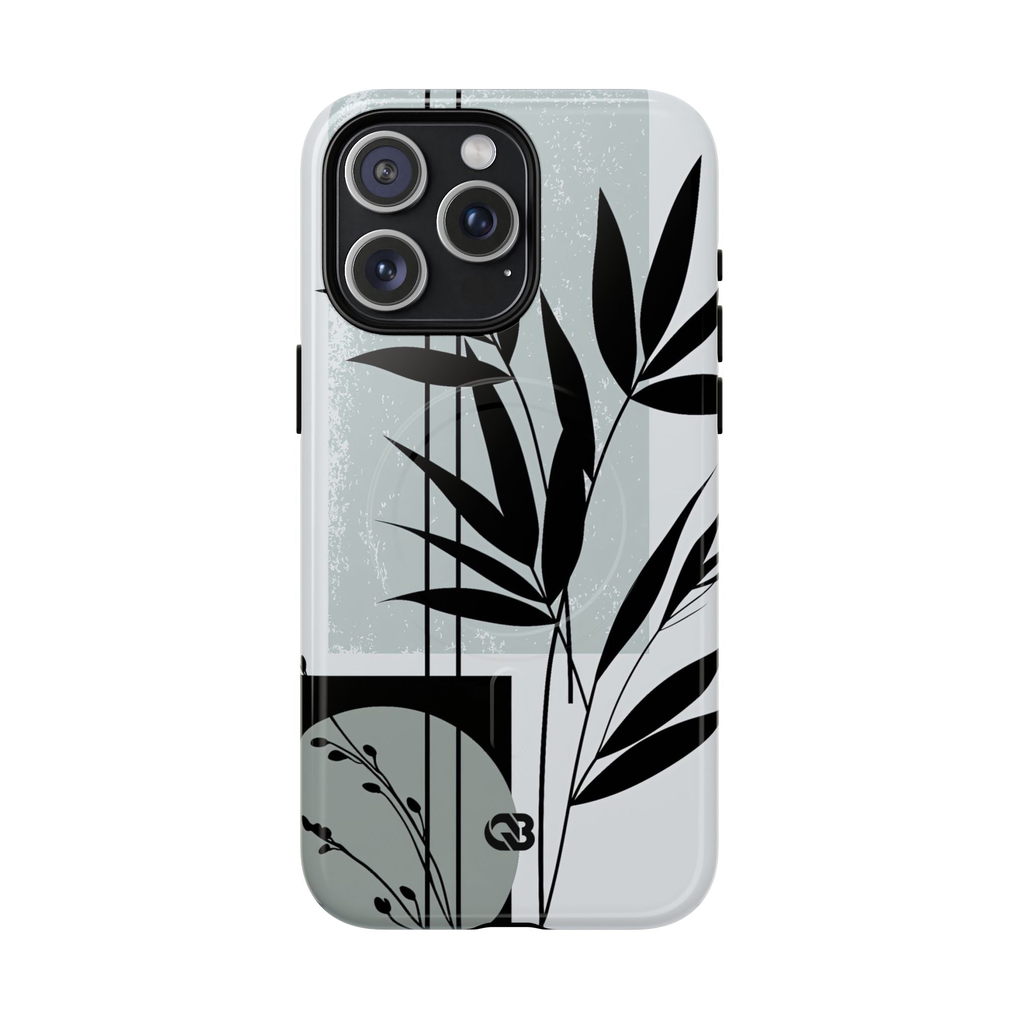 Grey Tough 2.0 Magsafe Phone Case for iPhone - Sage Bamboo Noir