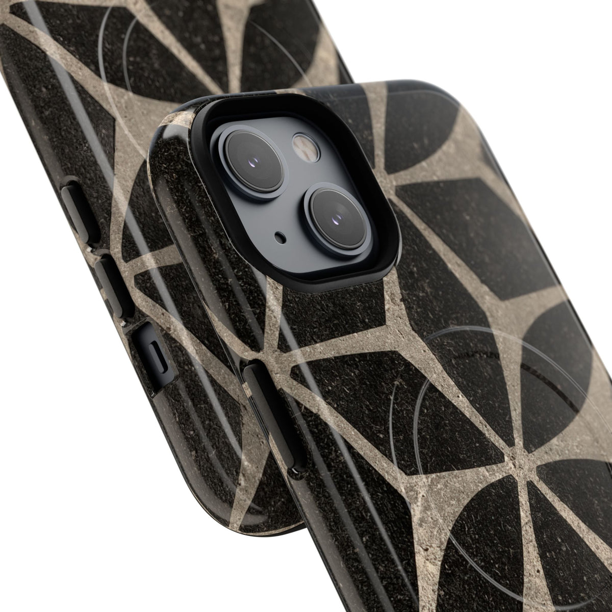 Concrete Mosaic Star · Tough 2.0 Magnetic Phone Case for iPhone · Black