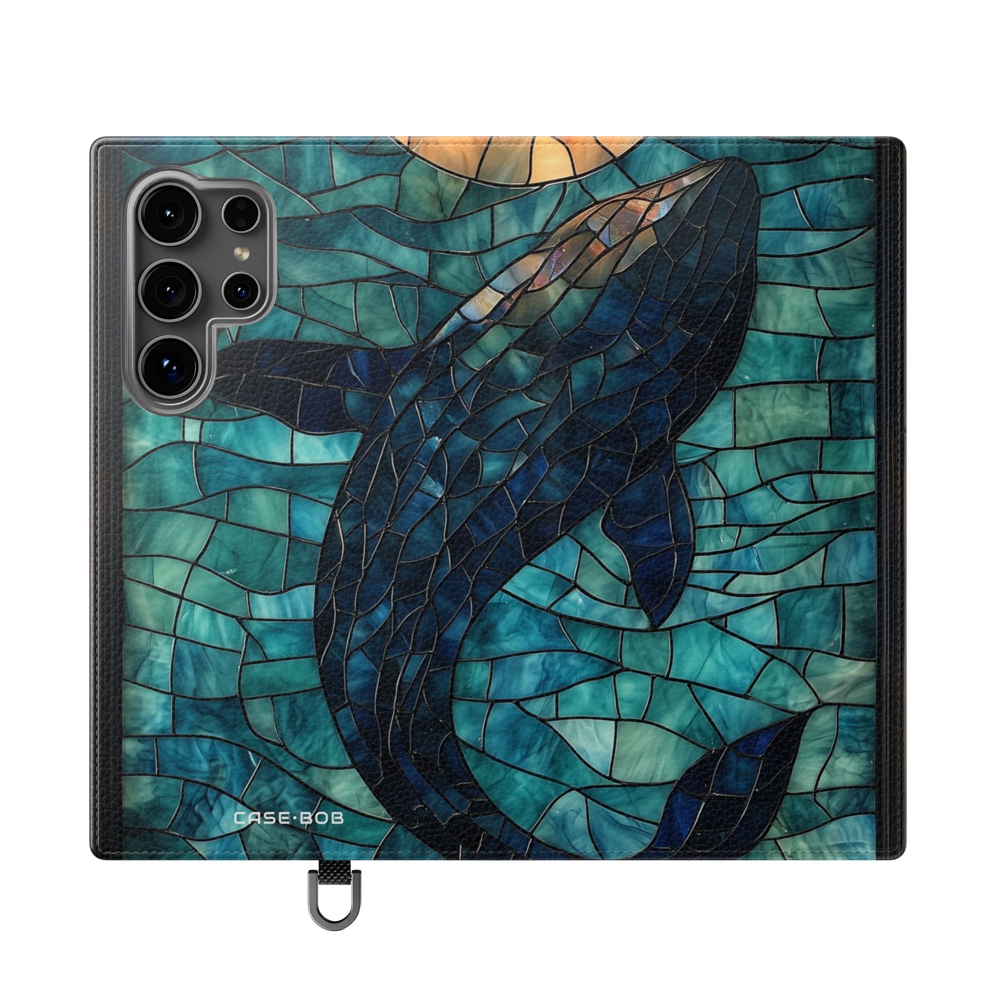 Blue Whale Mosaic - Samsung S24 Ultra Case - Wallet