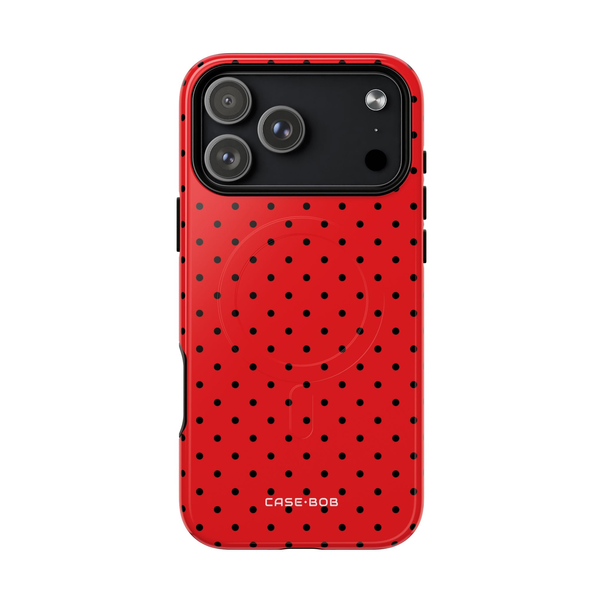Crimson Dot Matrix iPhone 17 Pro Max Case - Tough+ - CASE•BOB