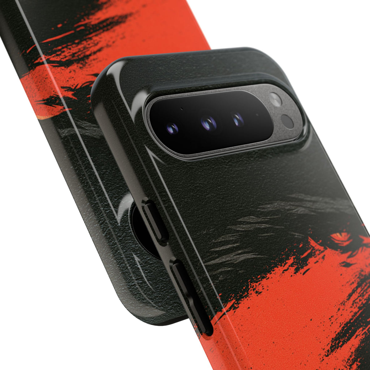 Crimson Raptor Noir · Tough Phone Case for Pixel · Black