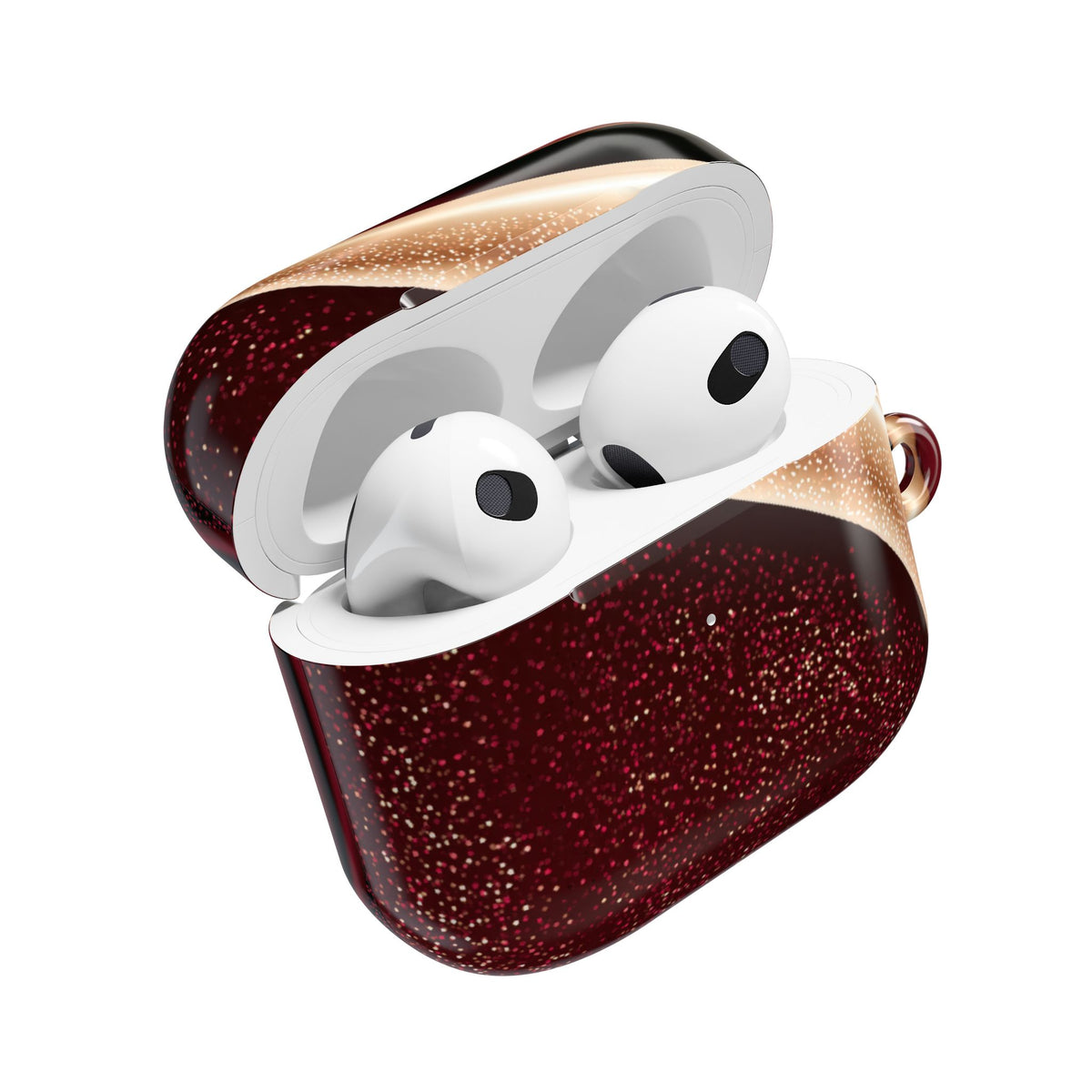 Gilded Crimson Flow · Hard Case for AirPods & AirPods Pro · Red