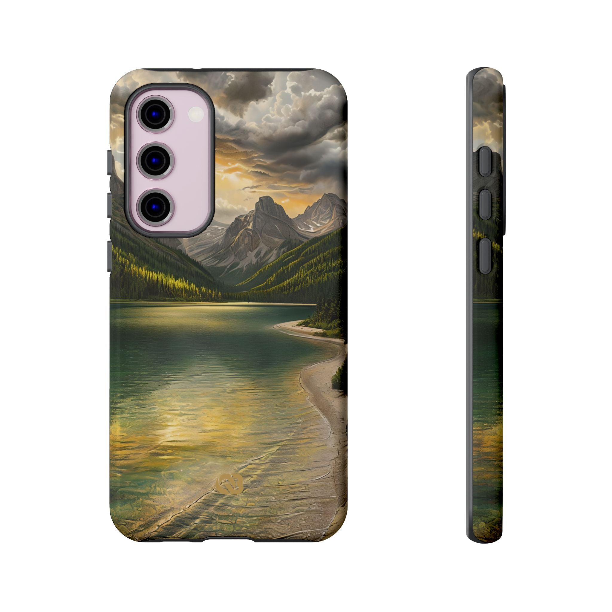 Gilded Mountain Lake · Tough Phone Case for Samsung