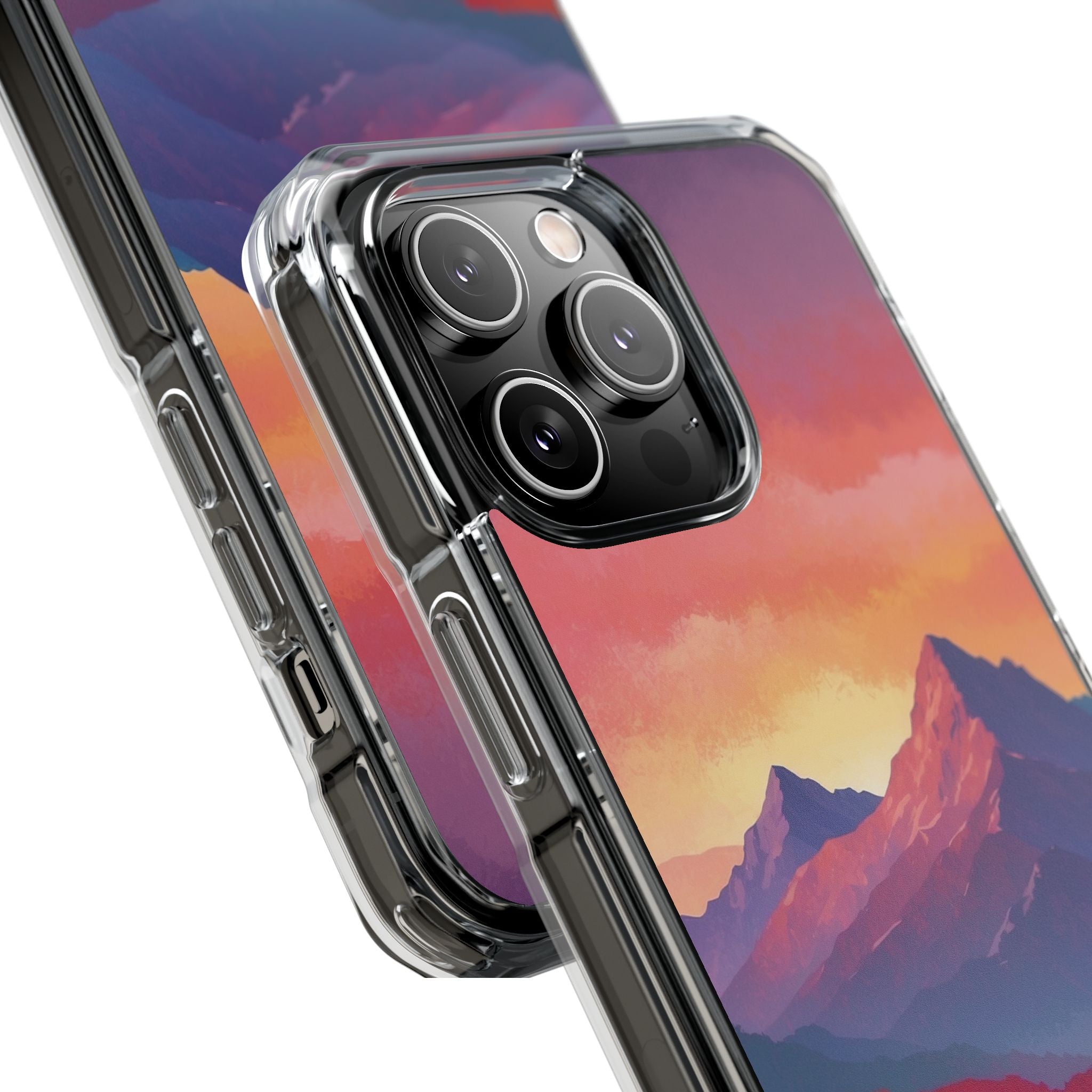 Crimson Mountain Dusk · Impact Handyhülle für iPhone · Magsafe