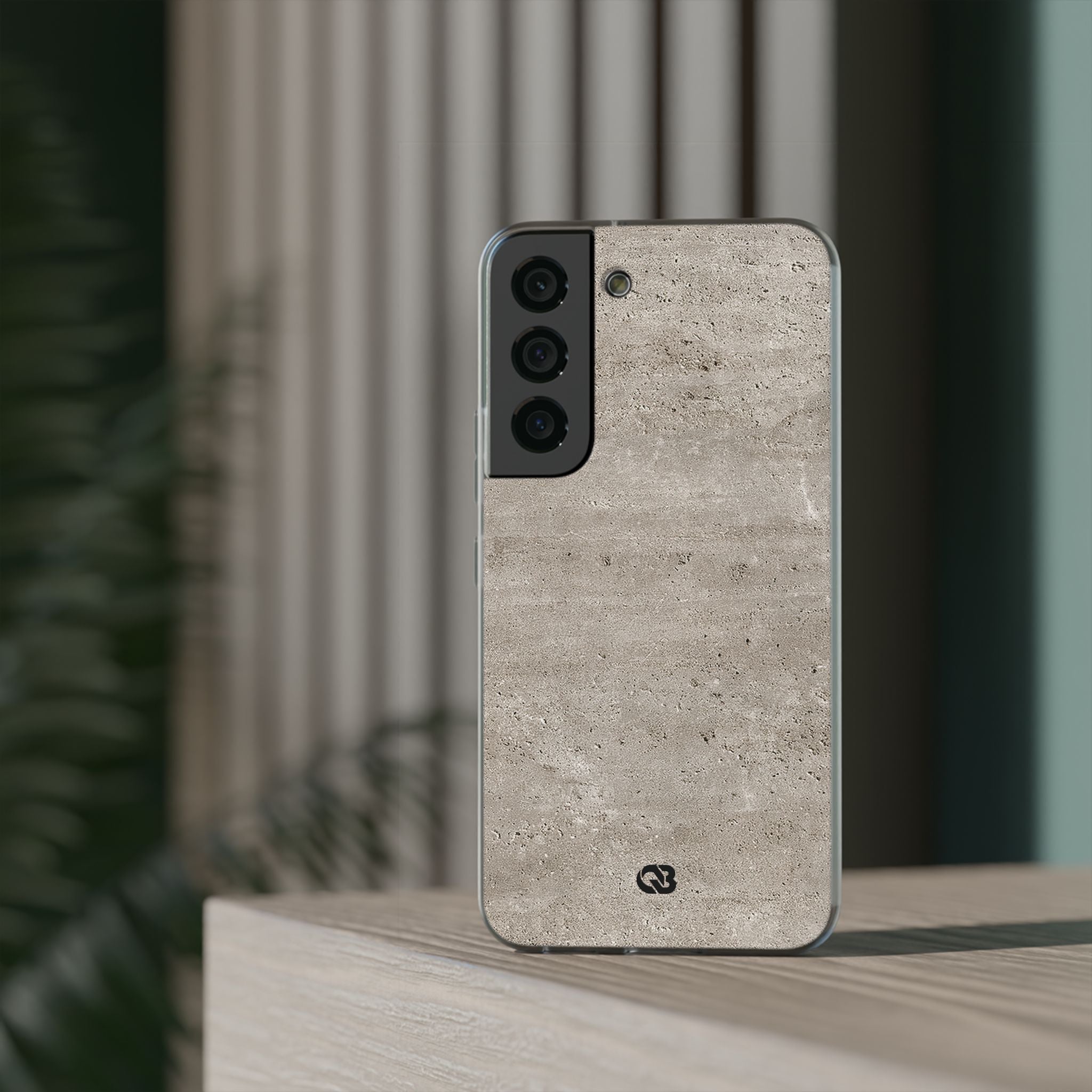 Grey Lite Phone Case for Samsung - Brutalist Stone Grit