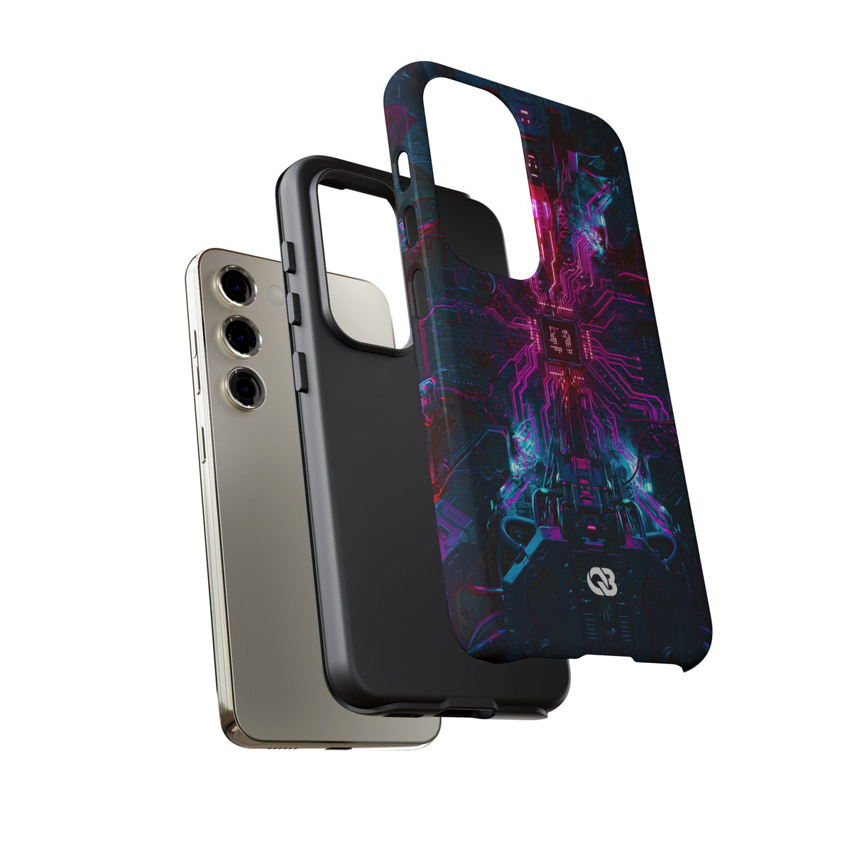 Neural Circuit Core · Tough Phone Case for Samsung · Black