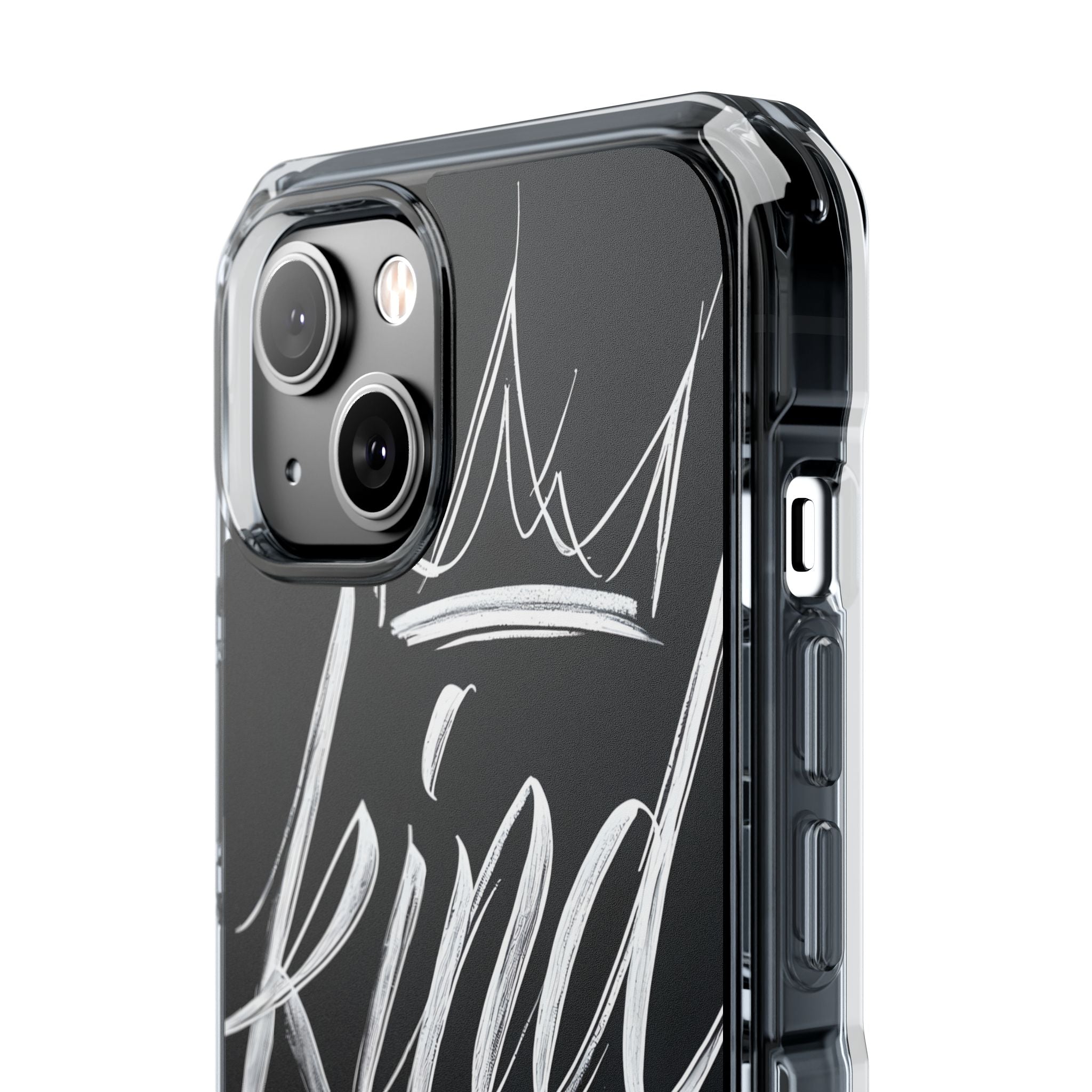 Noir Crown Script · Impact Phone Case for iPhone · Magsafe