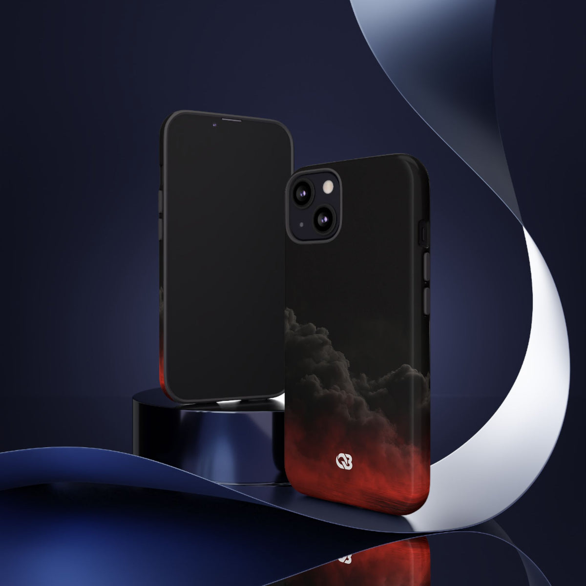 Crimson Fog Void · Tough Phone Case for iPhone · Black