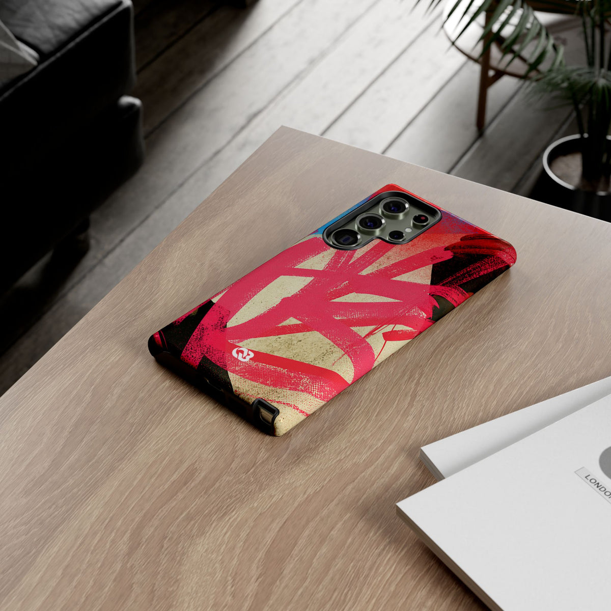 Neon Spray Tag · Tough Phone Case for Samsung · Pink