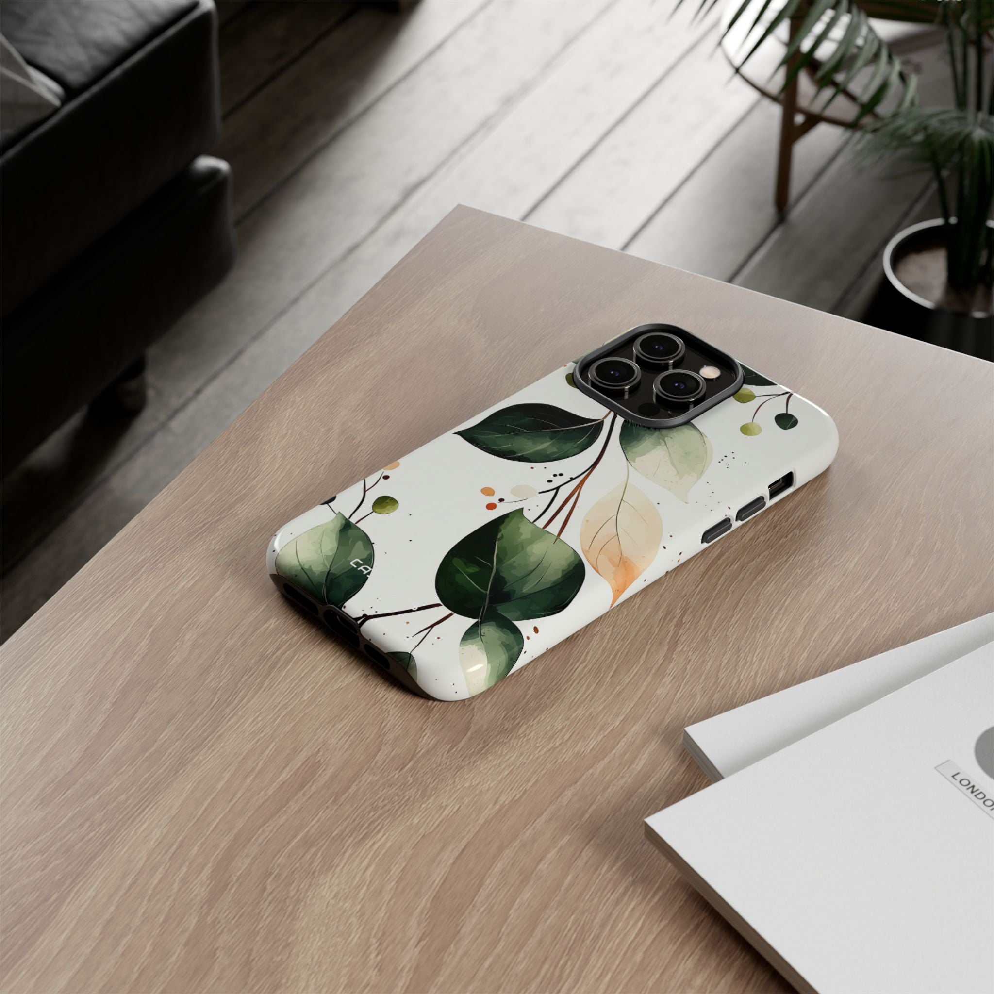 Greenberry Branch iPhone 14 Pro Max - Kova suojakotelo