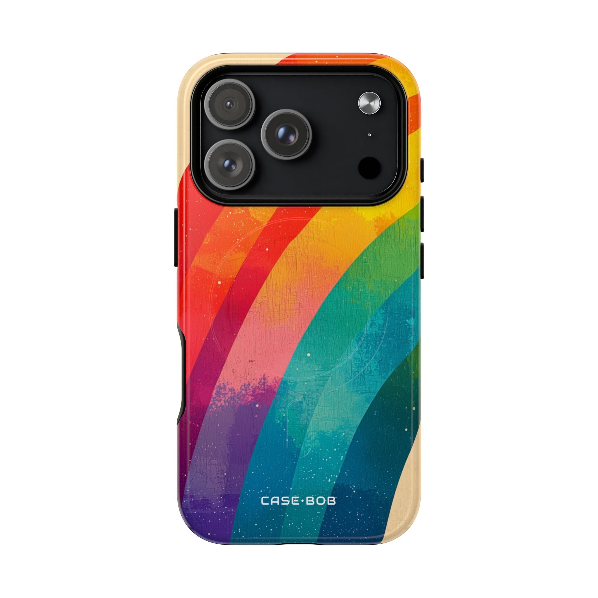 Textured Rainbow Arc iPhone 17 Pro Case - Tough+ - CASE•BOB