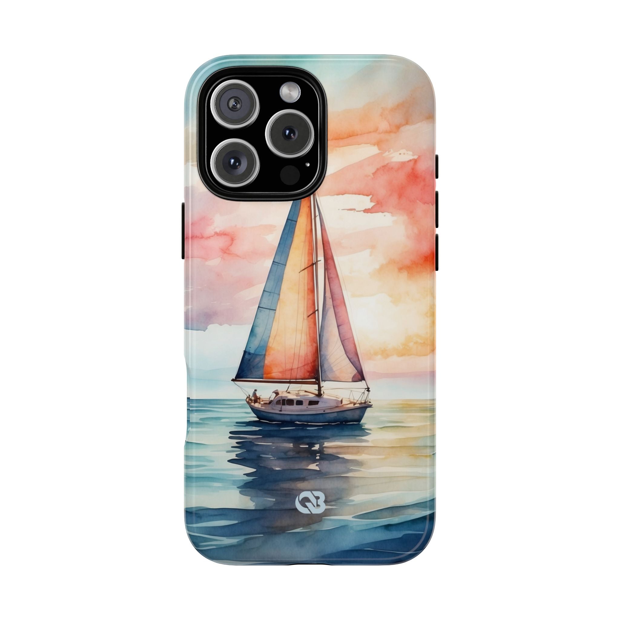 Crimson Horizon Sail · Tough Hoesje voor iPhone