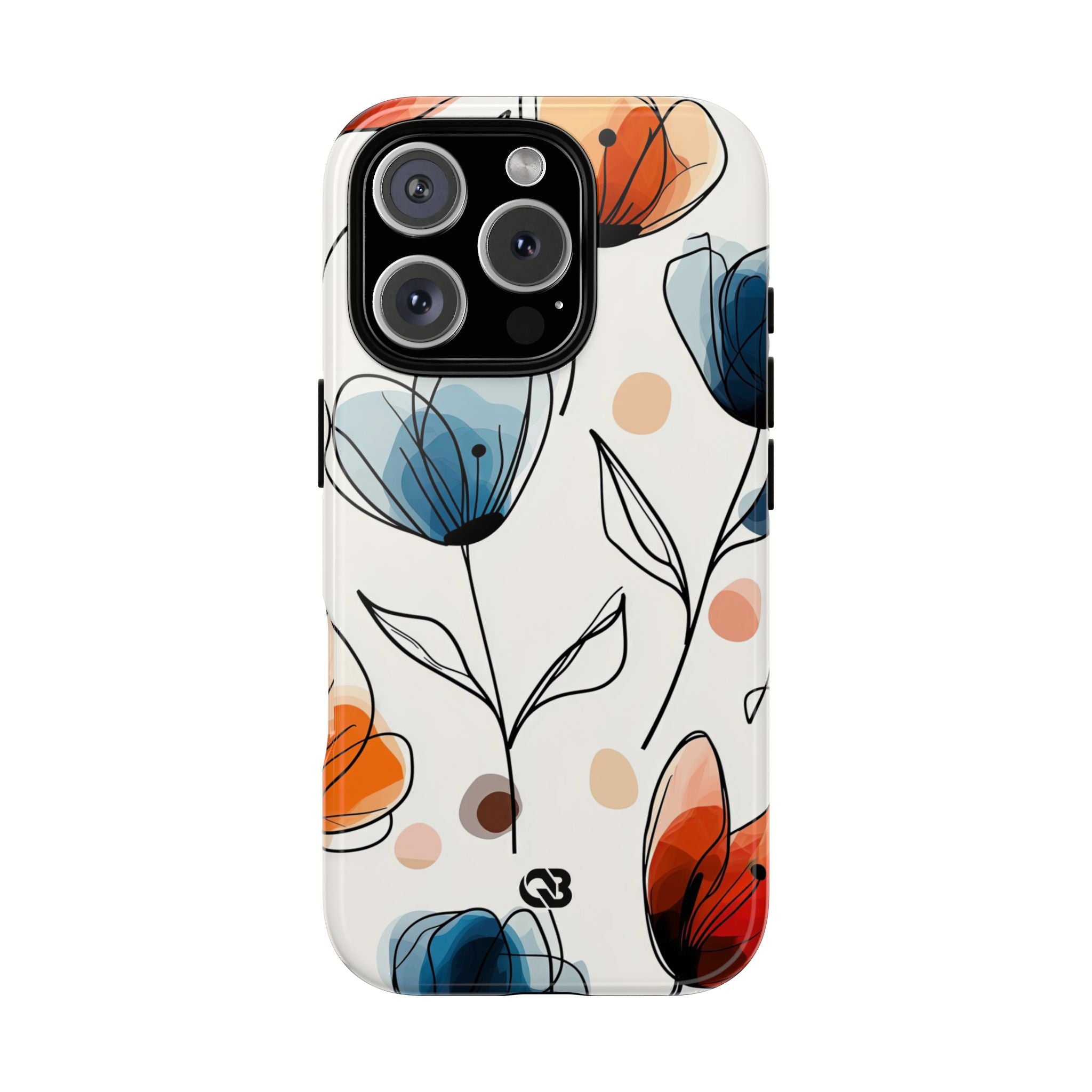 Ink Watercolor Tulips · Tough Phone Case for iPhone
