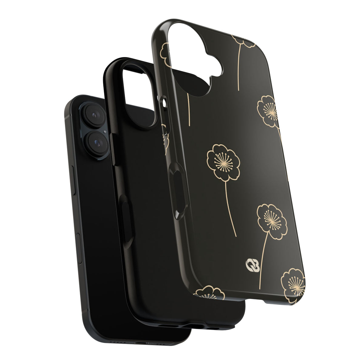Nocturne Bloom Contours · Tough Phone Case for iPhone · Black