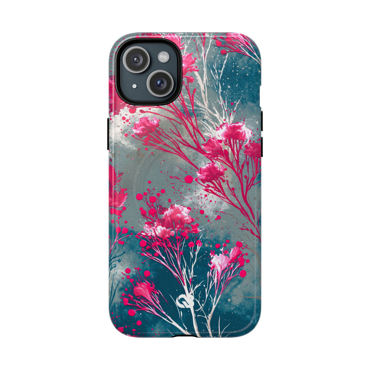 Cyber Blossom · Tough 2.0 Magnetic Phone Case for iPhone · Teal